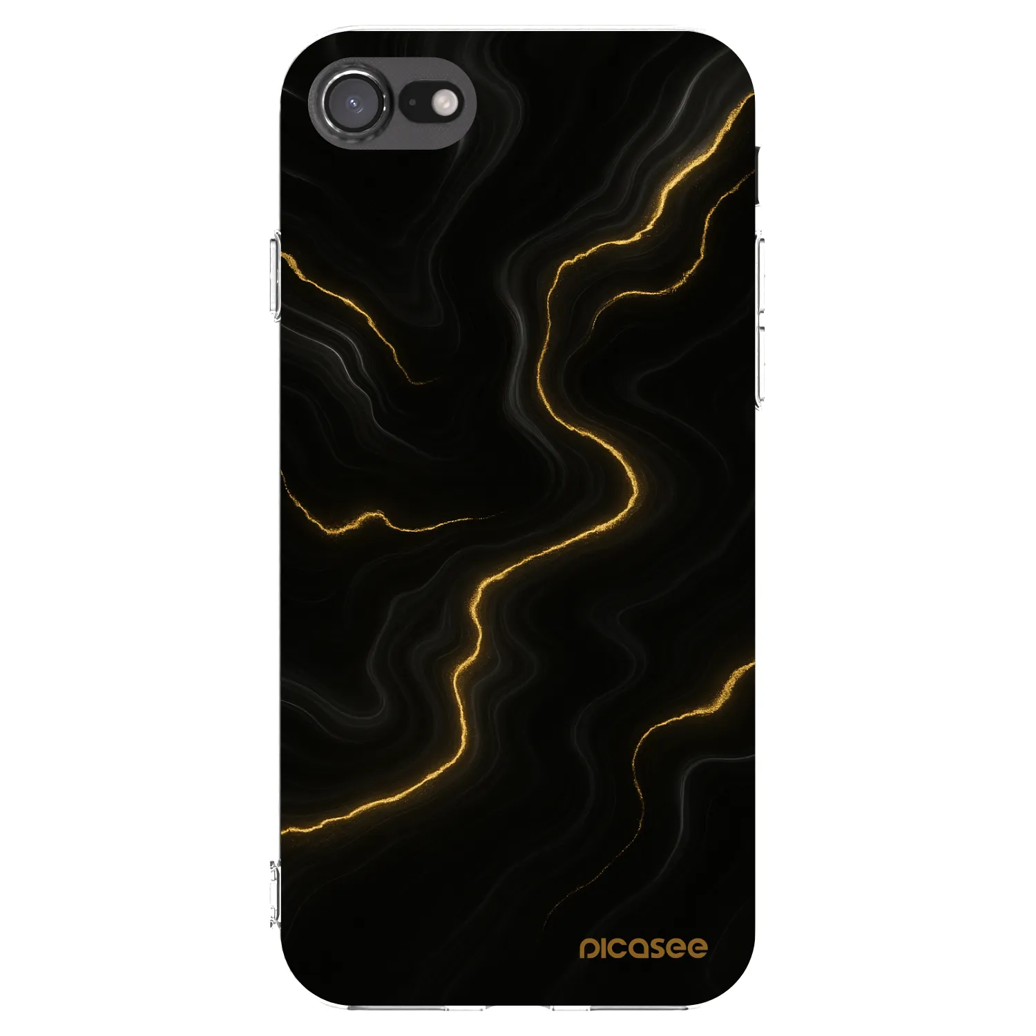 Picasee διαφανής θήκη σιλικόνης Apple iPhone SE 2022 - Thunder