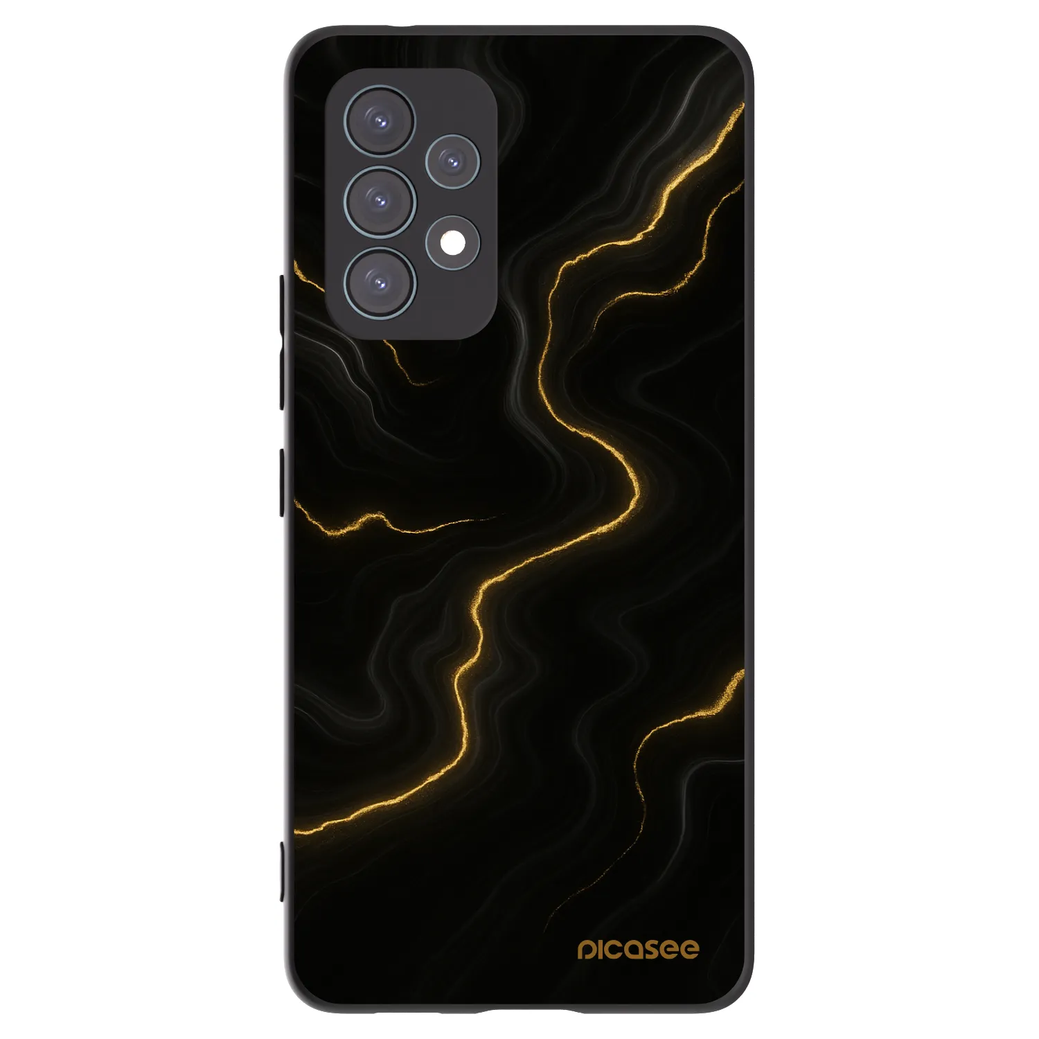 Picasee Μαύρη θήκη σιλικόνης για Samsung Galaxy A53 5G A536 - Thunder