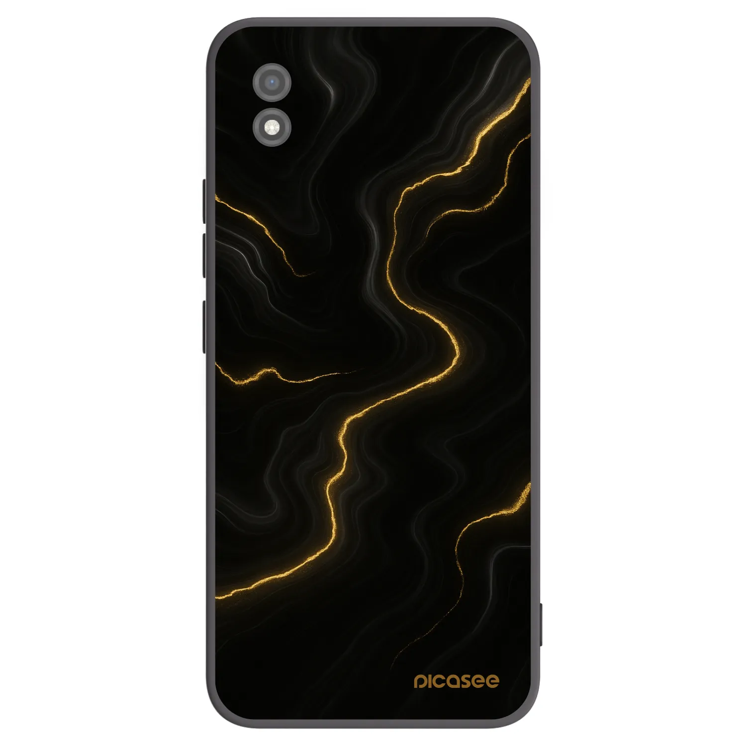 Picasee Μαύρη θήκη σιλικόνης για Realme C11 (2021) - Thunder
