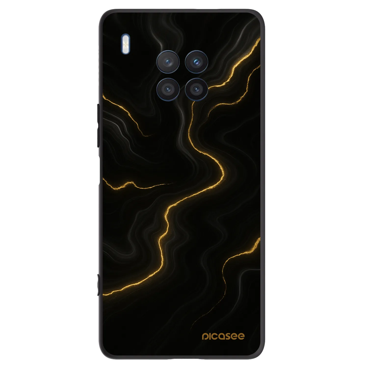 Picasee Μαύρη θήκη σιλικόνης για Honor 50 Lite - Thunder