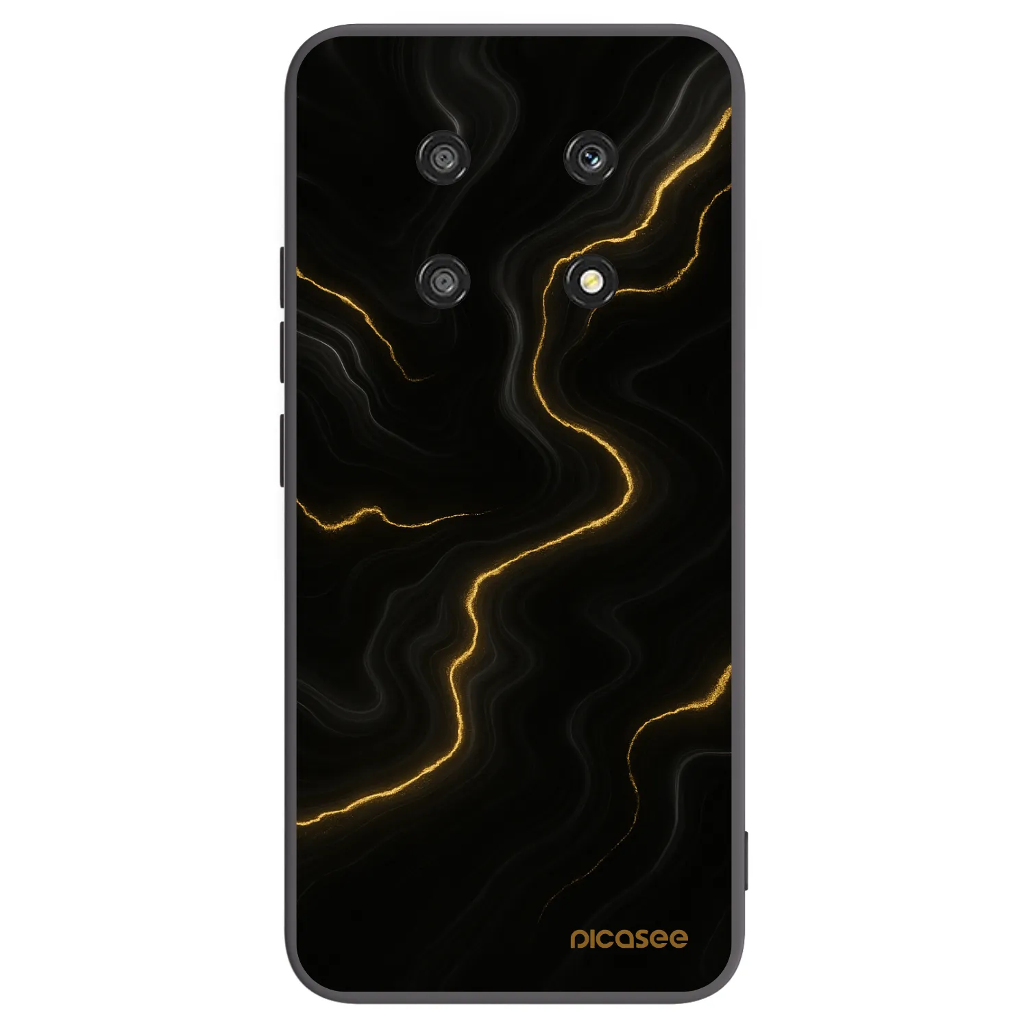 Picasee Μαύρη θήκη σιλικόνης για Honor Magic4 Lite 5G - Thunder