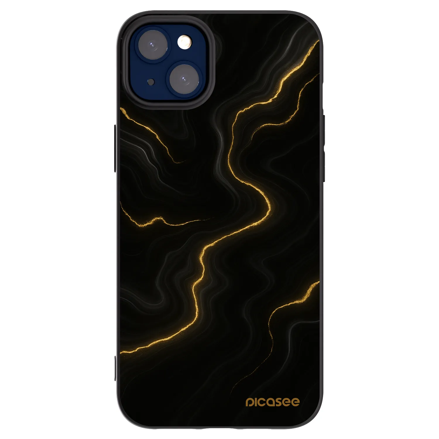 Picasee Μαύρη θήκη σιλικόνης για Apple iPhone 14 Plus - Thunder