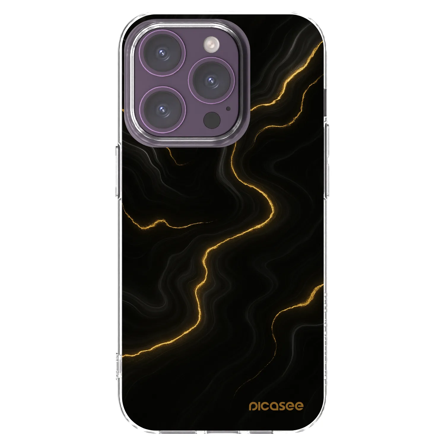 Picasee διαφανής θήκη σιλικόνης Apple iPhone 14 Pro - Thunder