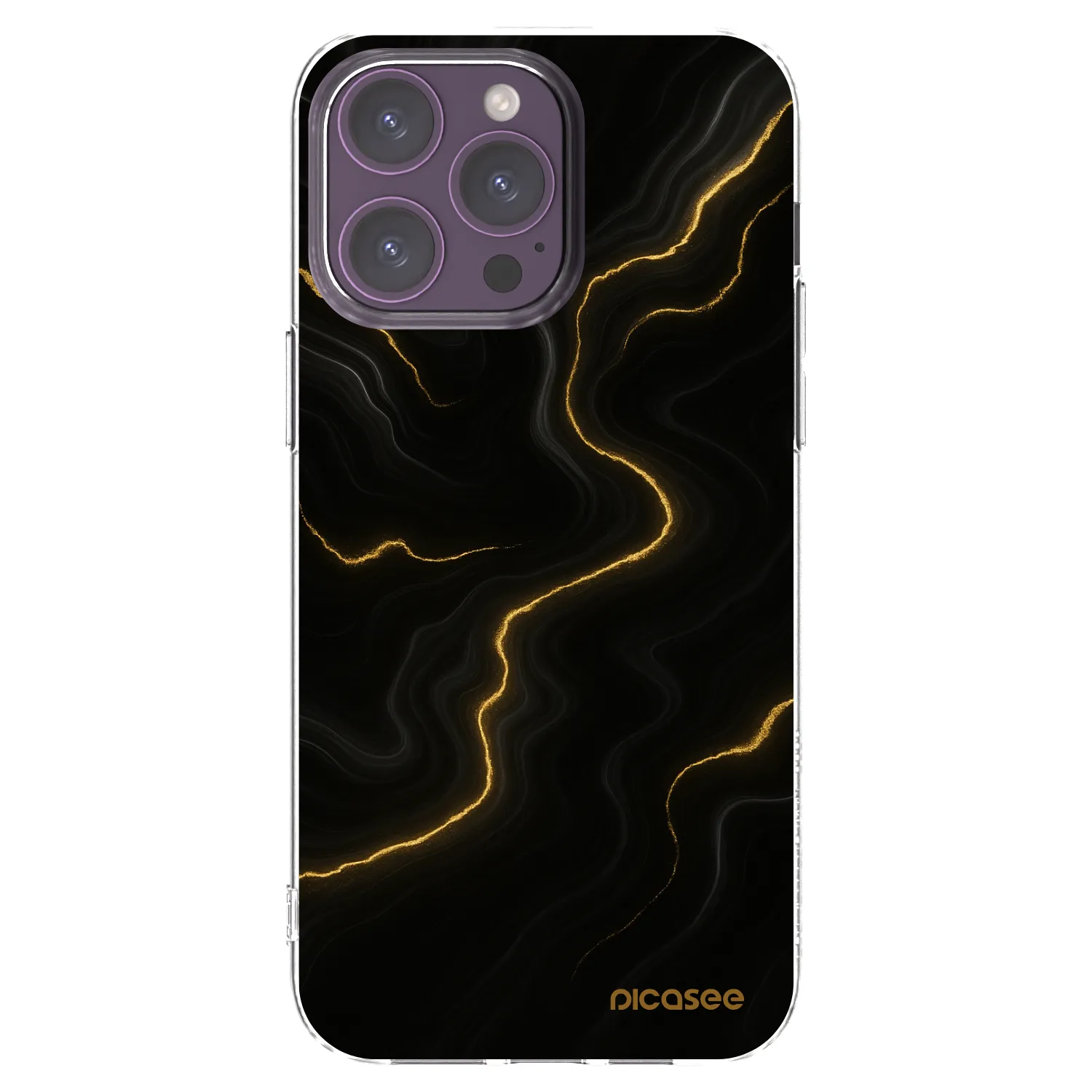 Picasee διαφανής θήκη σιλικόνης Apple iPhone 14 Pro Max - Thunder