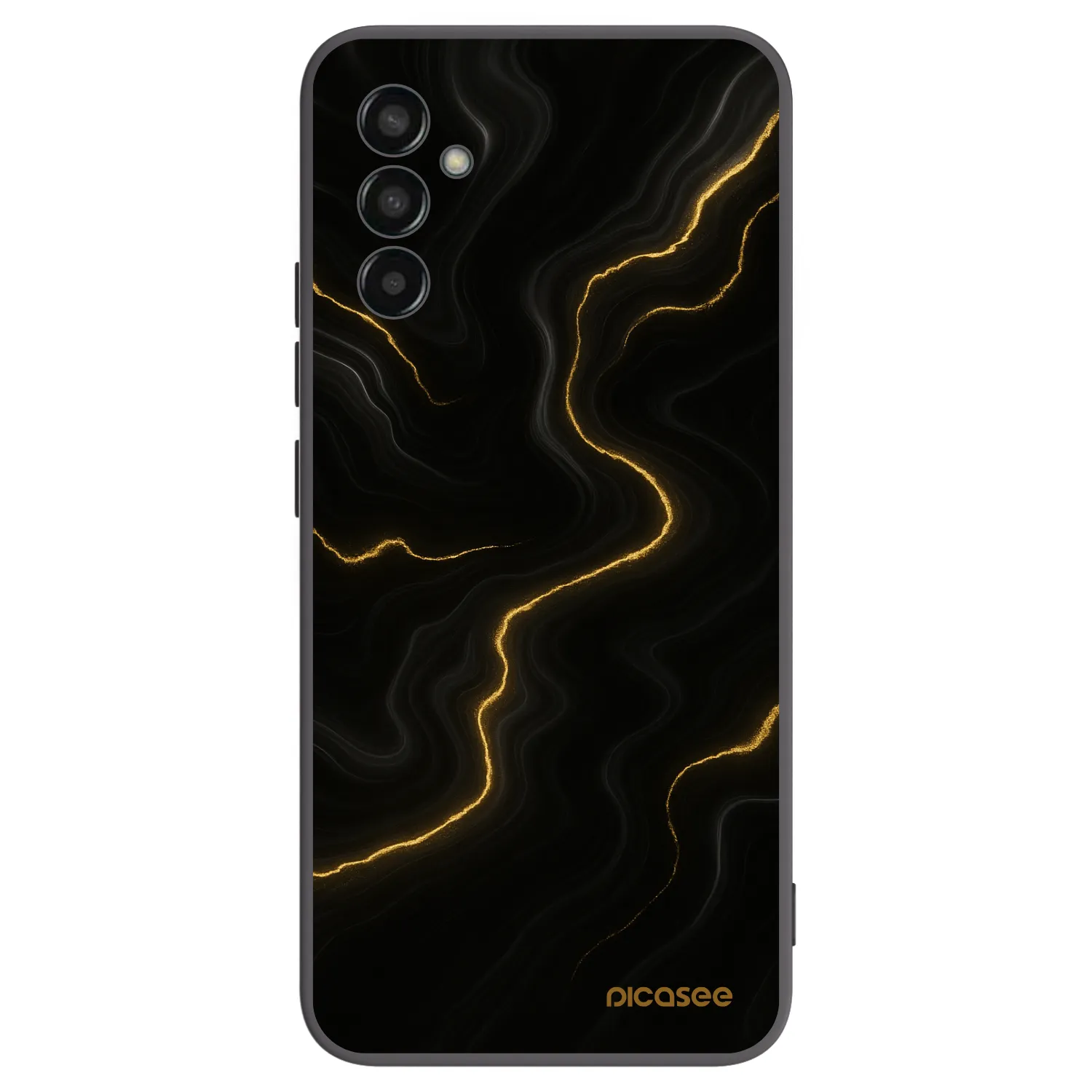 Picasee Μαύρη θήκη σιλικόνης για Samsung Galaxy M13 M135F - Thunder
