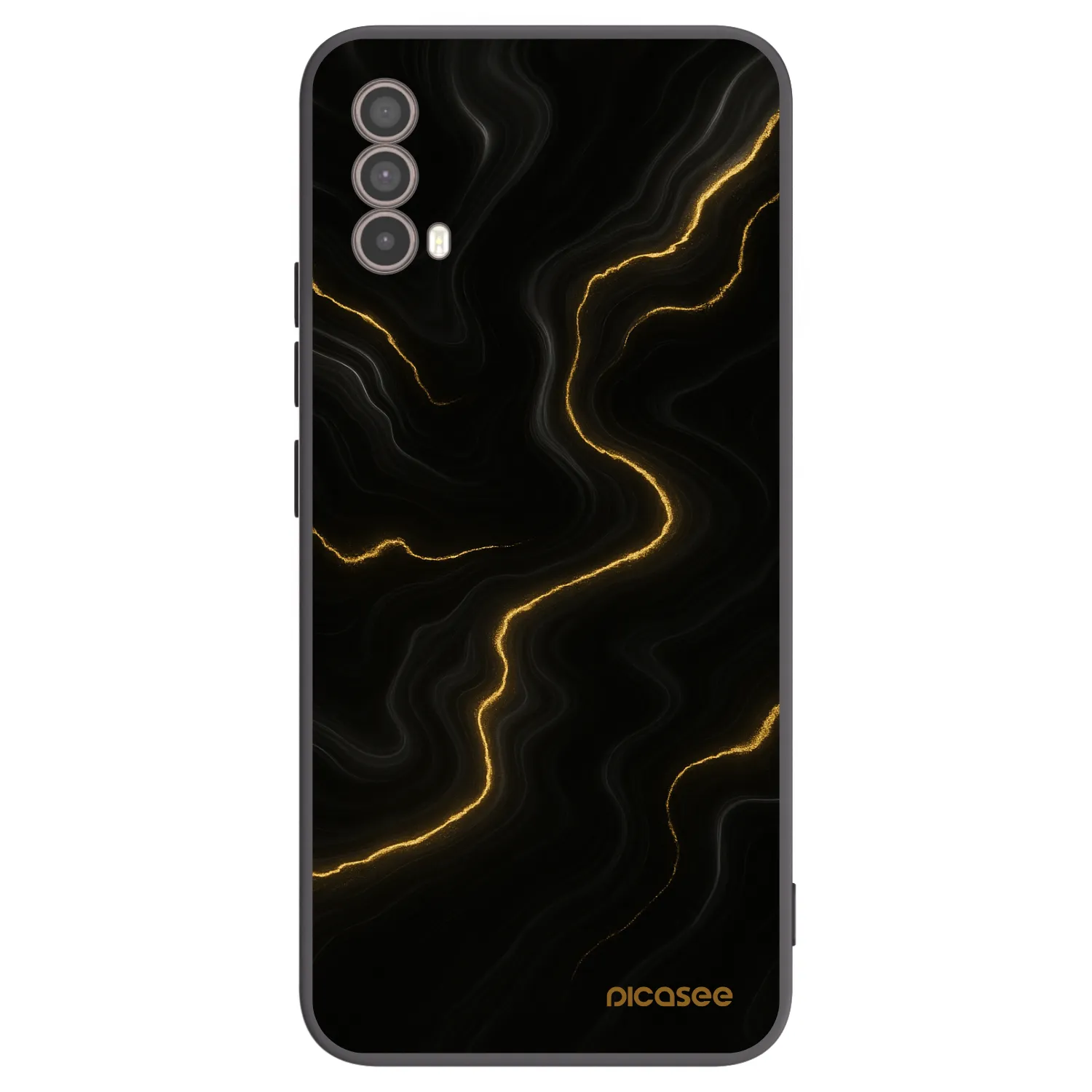 Picasee Μαύρη θήκη σιλικόνης για Motorola Moto E40 - Thunder