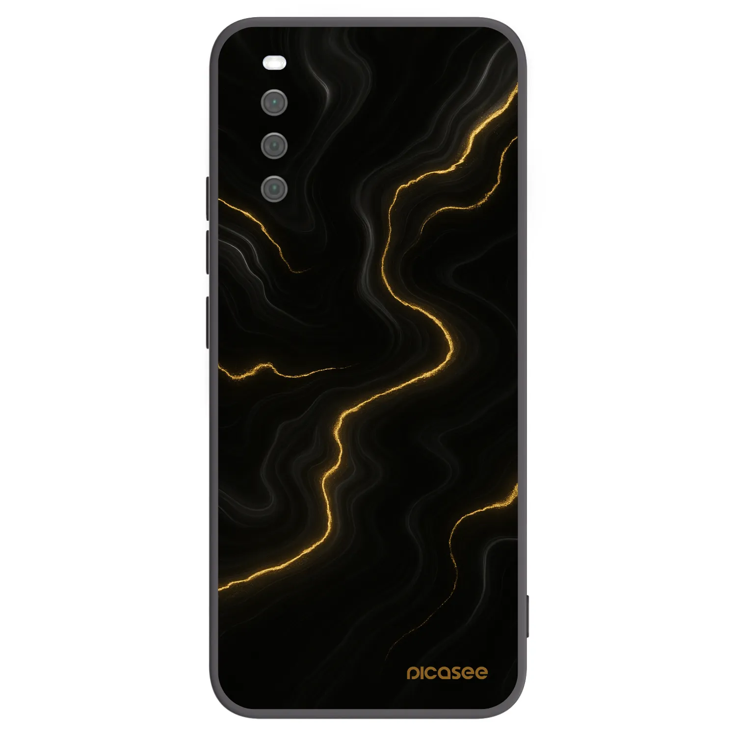 Picasee Μαύρη θήκη σιλικόνης για Sony Xperia 10 III - Thunder