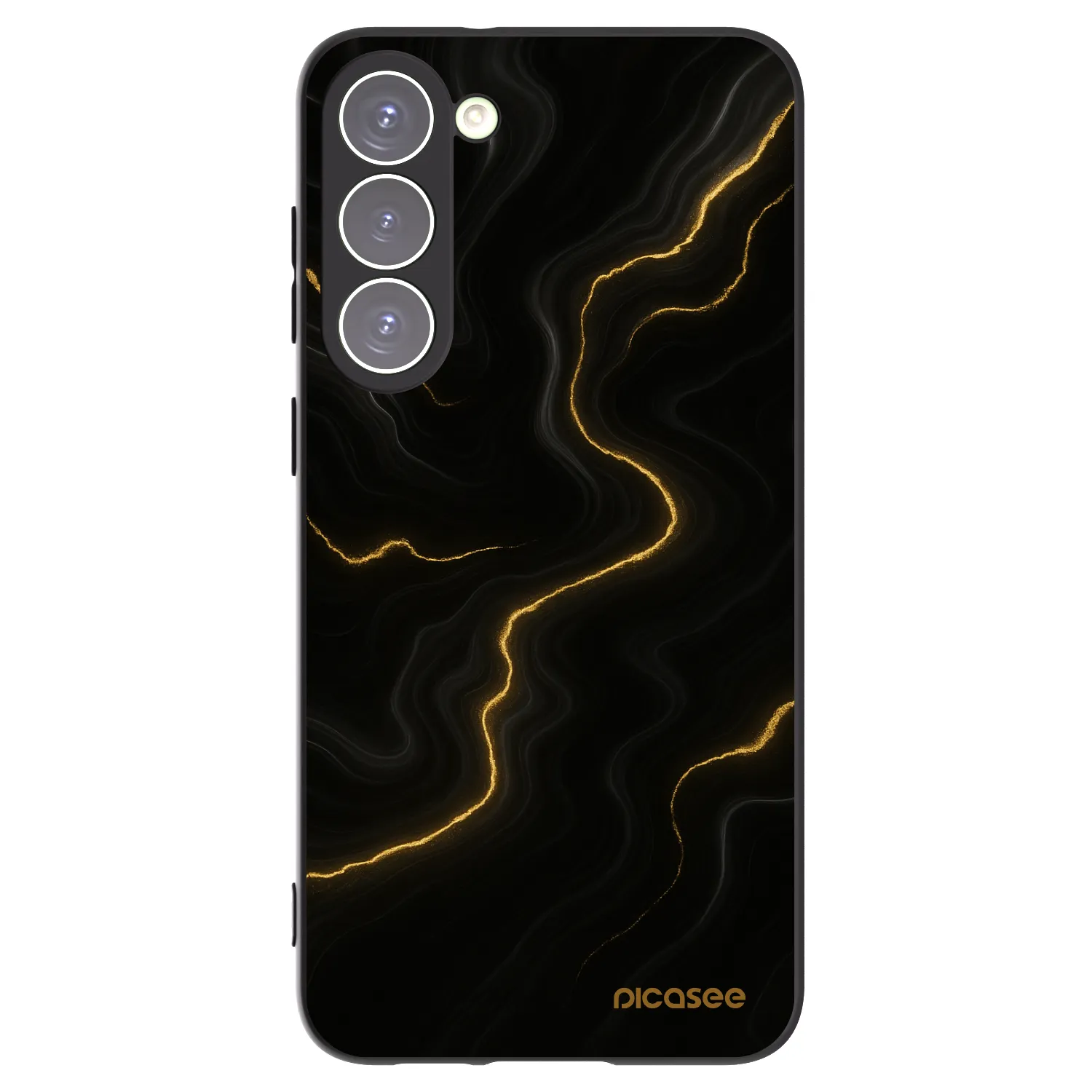 Picasee Μαύρη θήκη σιλικόνης για Samsung Galaxy S23+ 5G - Thunder