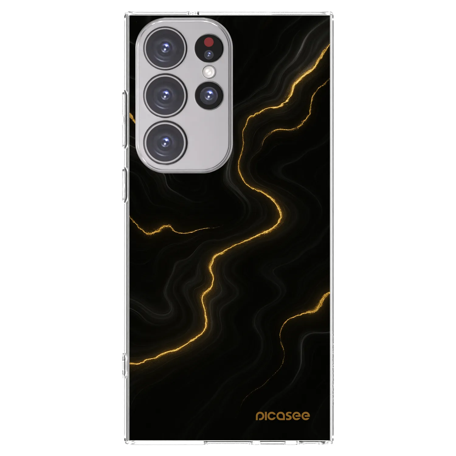 Picasee διαφανής θήκη σιλικόνης Samsung Galaxy S23 Ultra 5G - Thunder