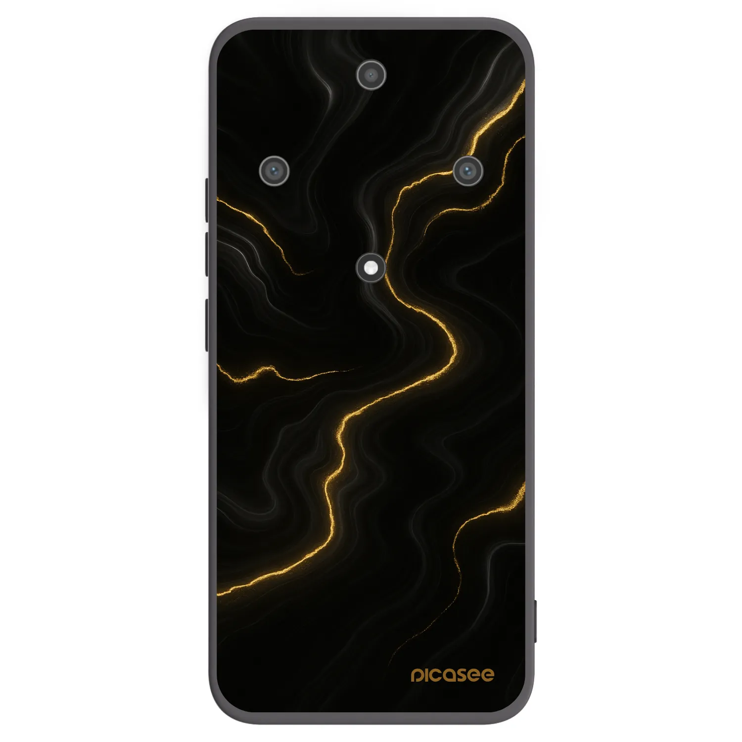 Picasee Μαύρη θήκη σιλικόνης για Honor Magic5 Lite 5G - Thunder