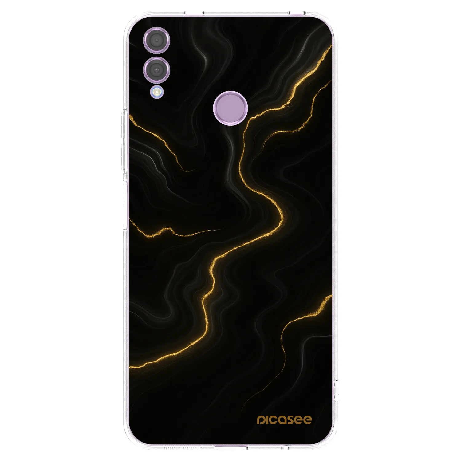 Picasee διαφανής θήκη σιλικόνης Honor 8X - Thunder