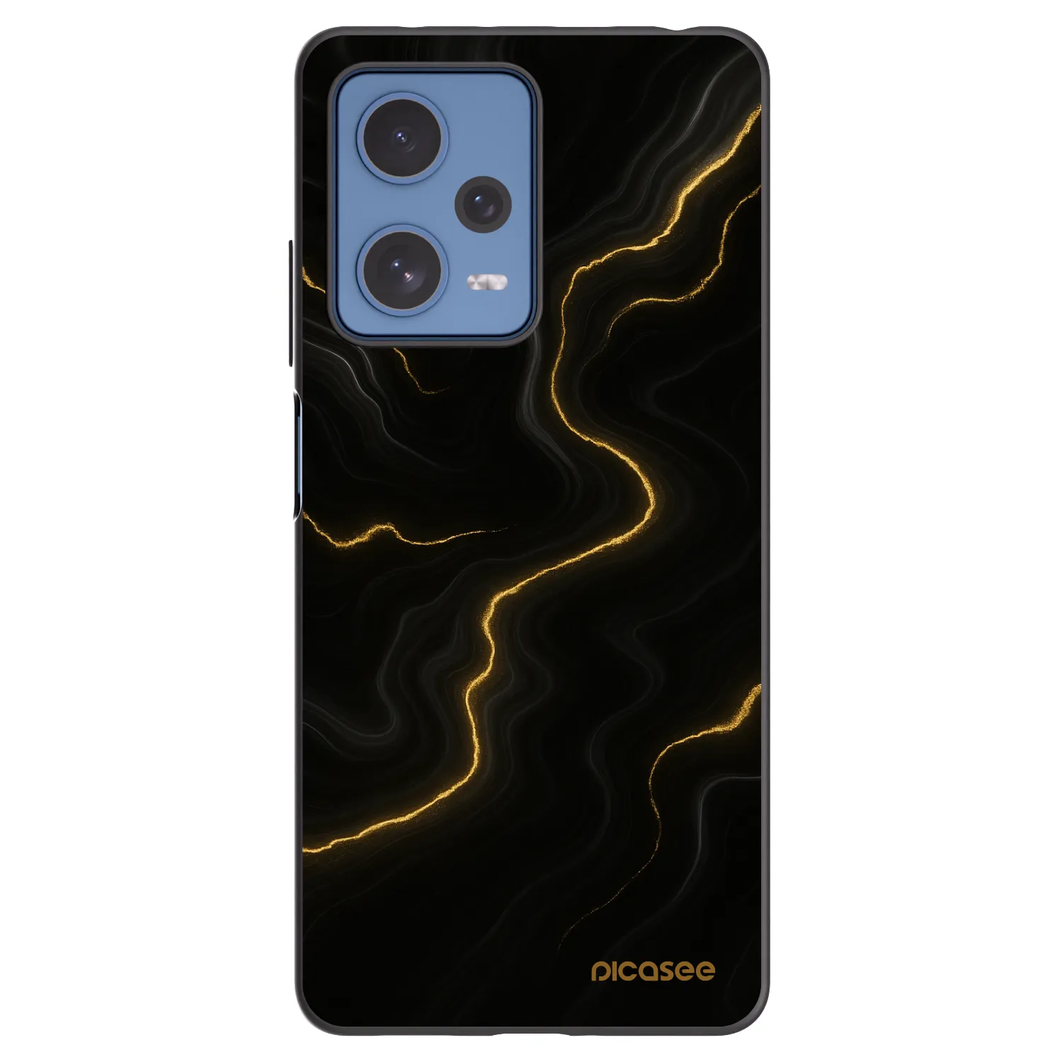 Picasee Μαύρη θήκη σιλικόνης για Xiaomi Redmi Note 12 Pro 5G - Thunder