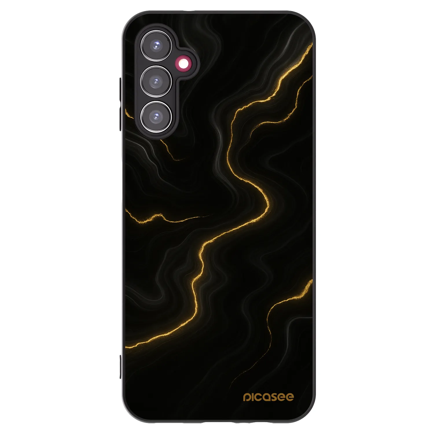 Picasee Μαύρη θήκη σιλικόνης για Samsung Galaxy A14 5G A146P - Thunder