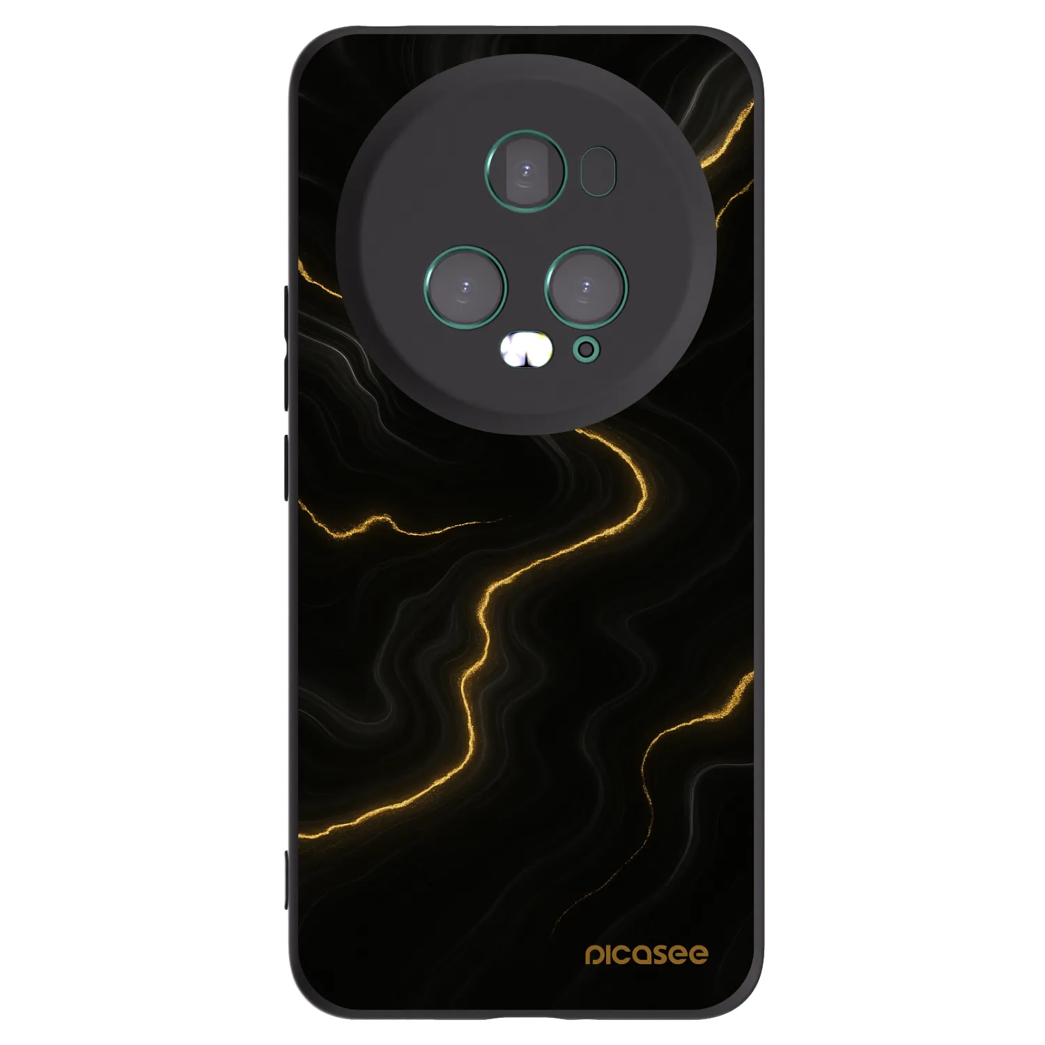 Picasee Μαύρη θήκη σιλικόνης για Honor Magic5 Pro - Thunder