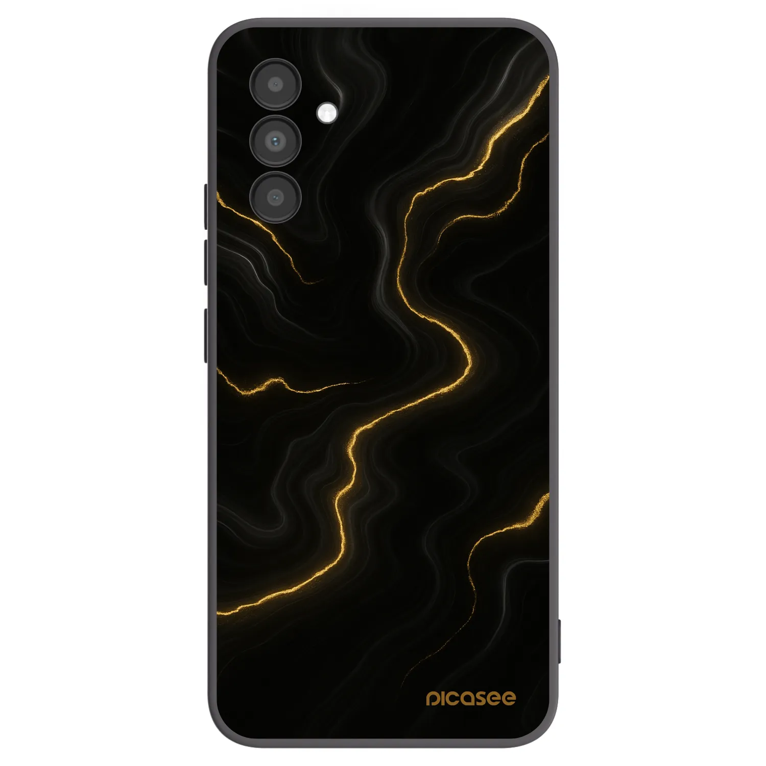 Picasee Μαύρη θήκη σιλικόνης για Samsung Galaxy A04s A047F - Thunder