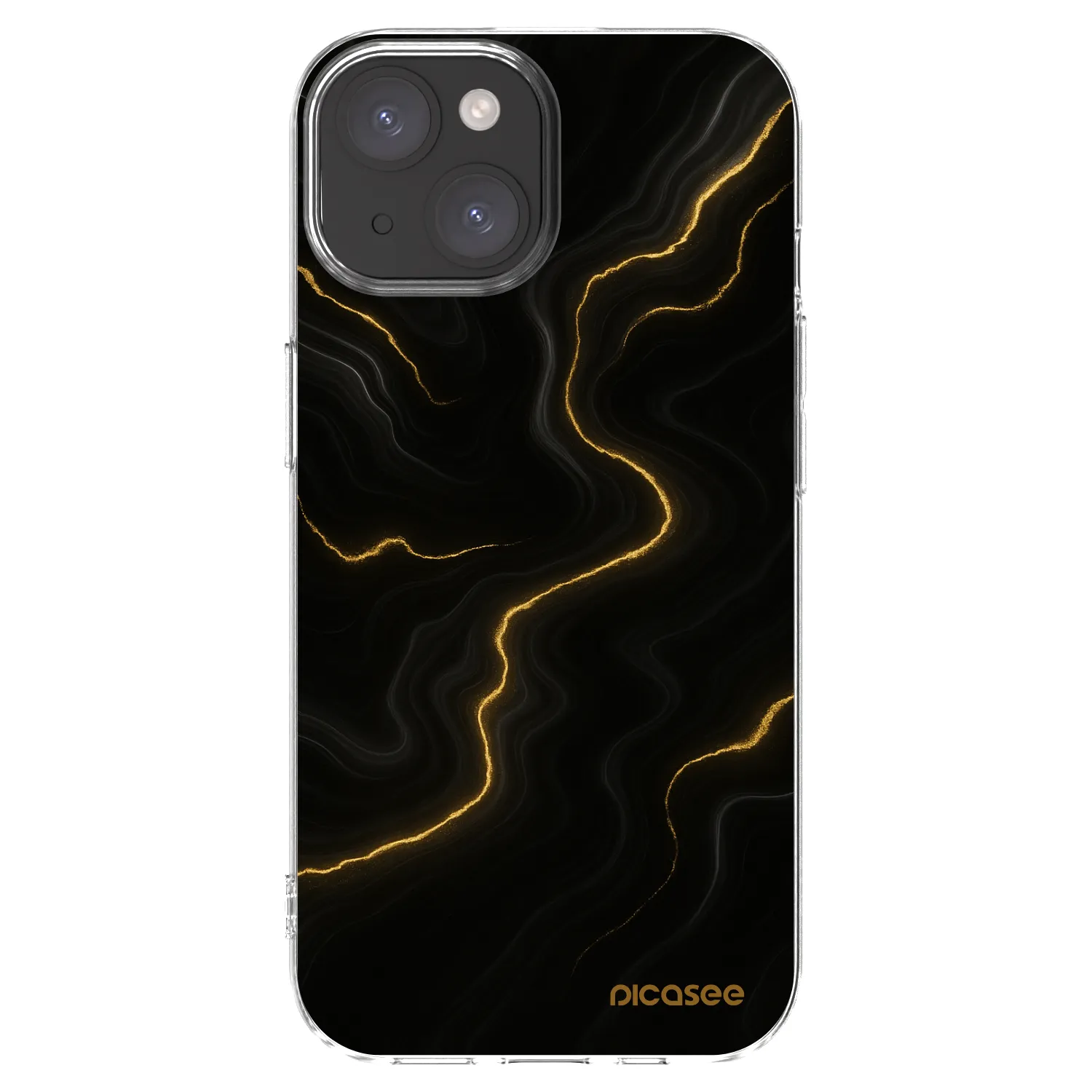Picasee διαφανής θήκη σιλικόνης Apple iPhone 15 - Thunder