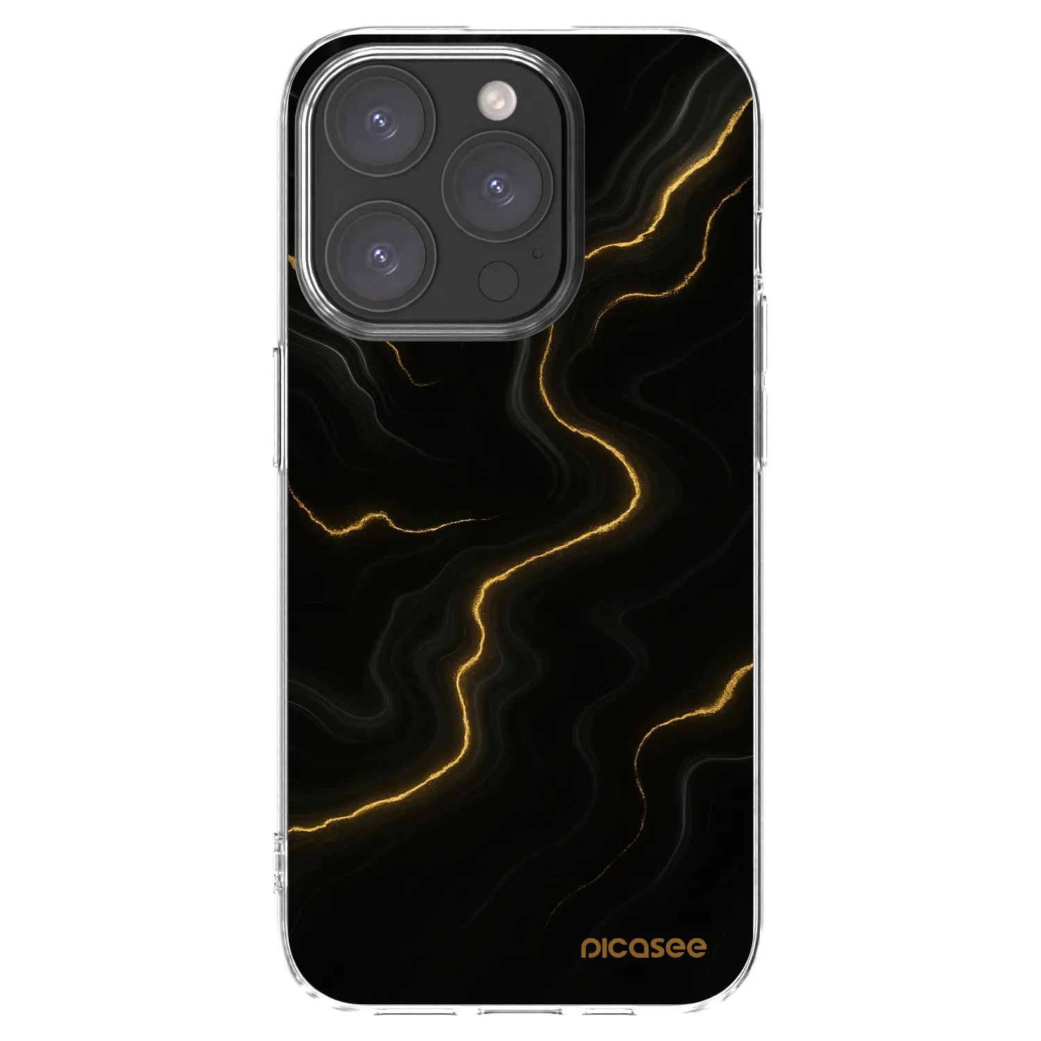 Picasee διαφανής θήκη σιλικόνης Apple iPhone 15 Pro - Thunder
