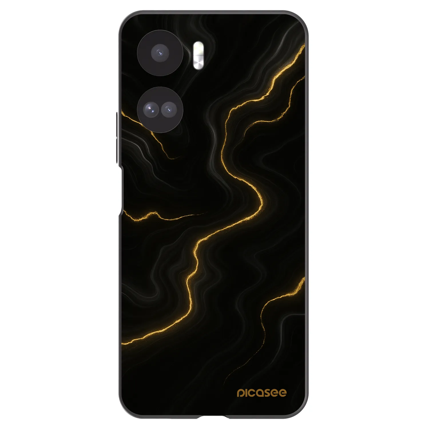 Picasee Μαύρη θήκη σιλικόνης για Honor 90 Lite 5G - Thunder