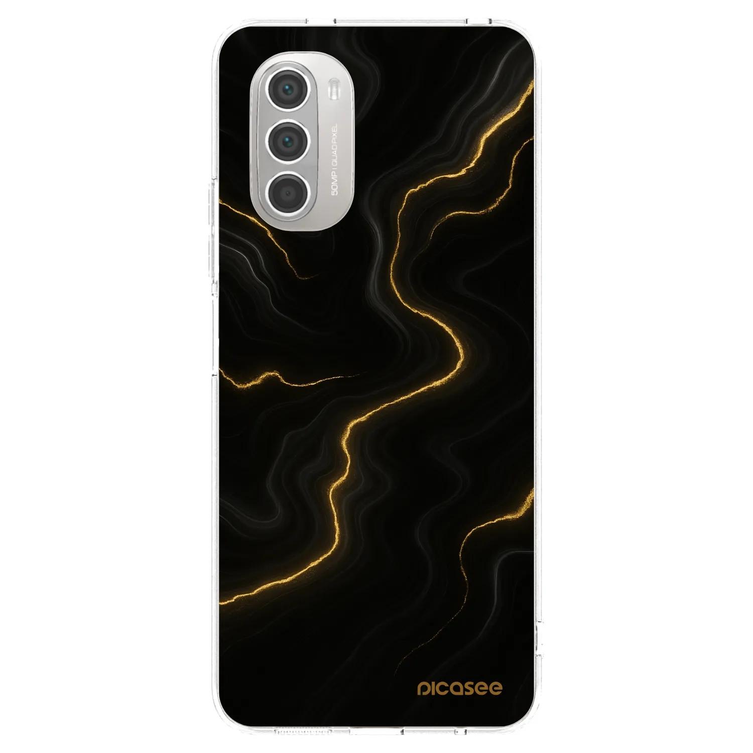 Picasee διαφανής θήκη σιλικόνης Motorola Moto G51 - Thunder