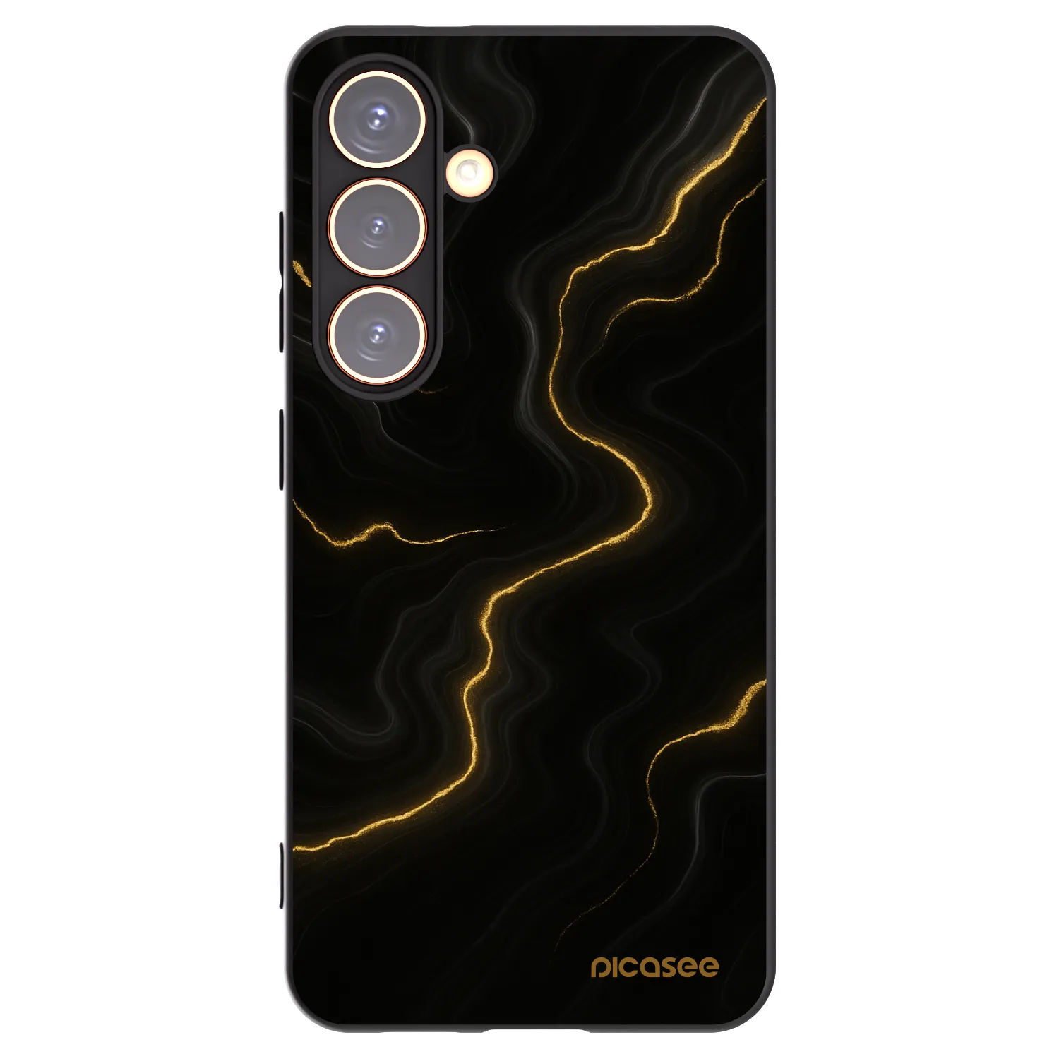 Picasee Μαύρη θήκη σιλικόνης για Samsung Galaxy S24 S921B 5G - Thunder