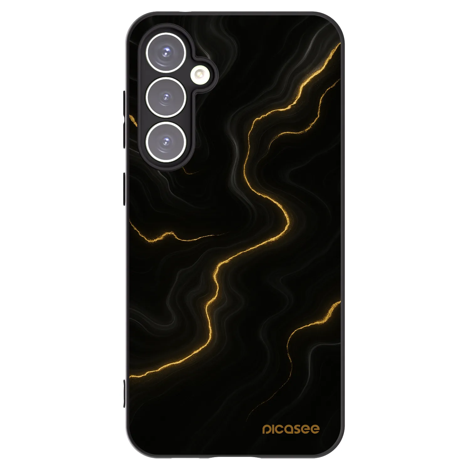 Picasee Μαύρη θήκη σιλικόνης για Samsung Galaxy S23 FE S711B - Thunder