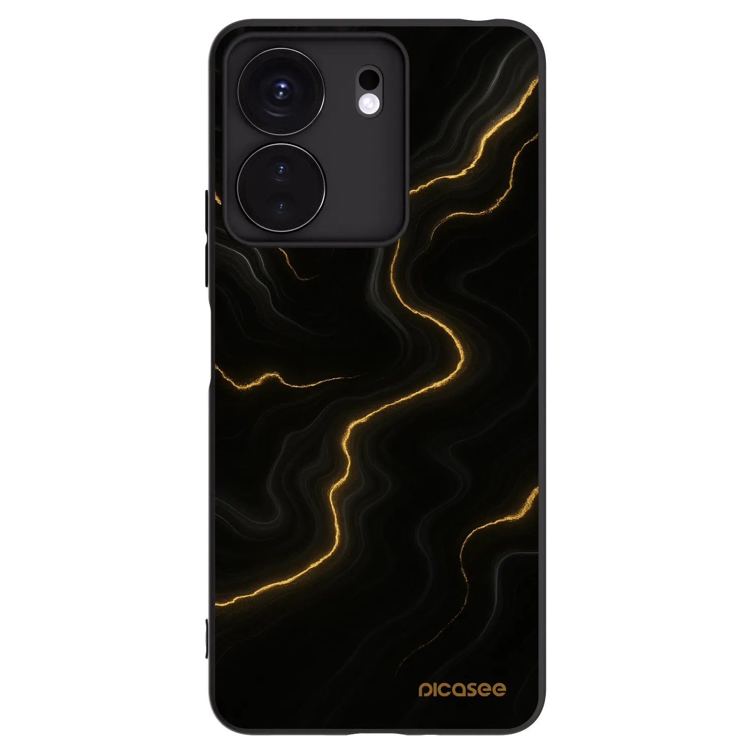 Picasee Μαύρη θήκη σιλικόνης για Xiaomi Redmi 13C 4G - Thunder