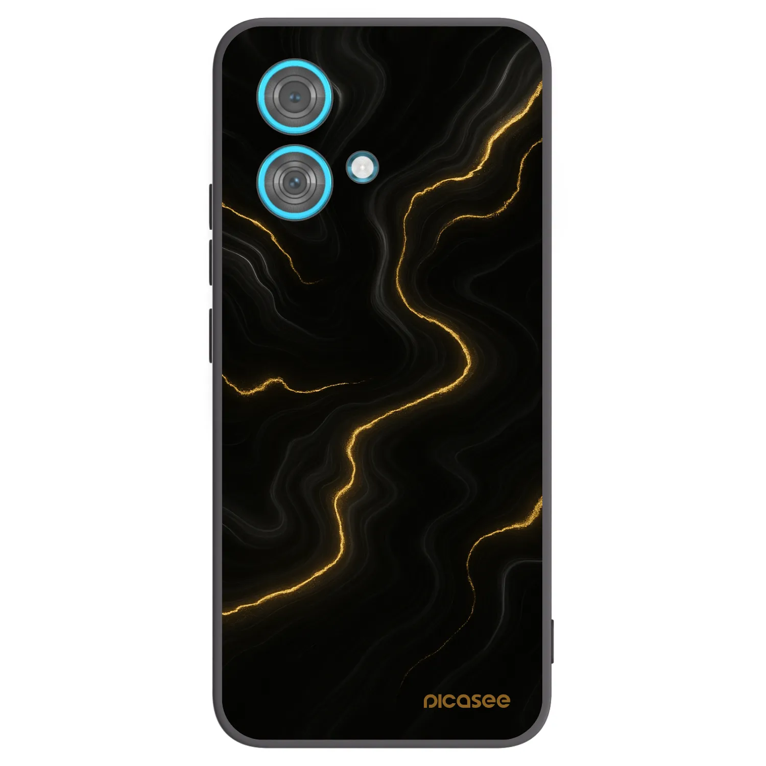 Picasee Μαύρη θήκη σιλικόνης για Motorola Edge 40 Neo - Thunder