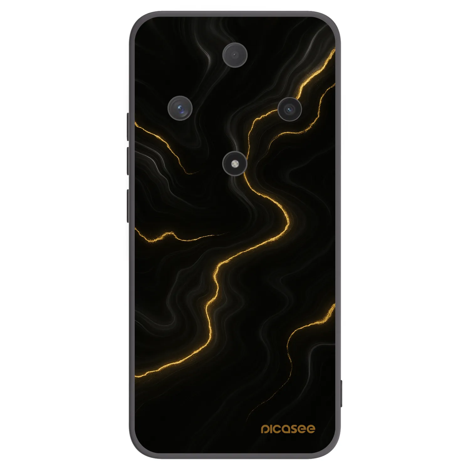 Picasee Μαύρη θήκη σιλικόνης για Honor Magic6 Lite 5G - Thunder