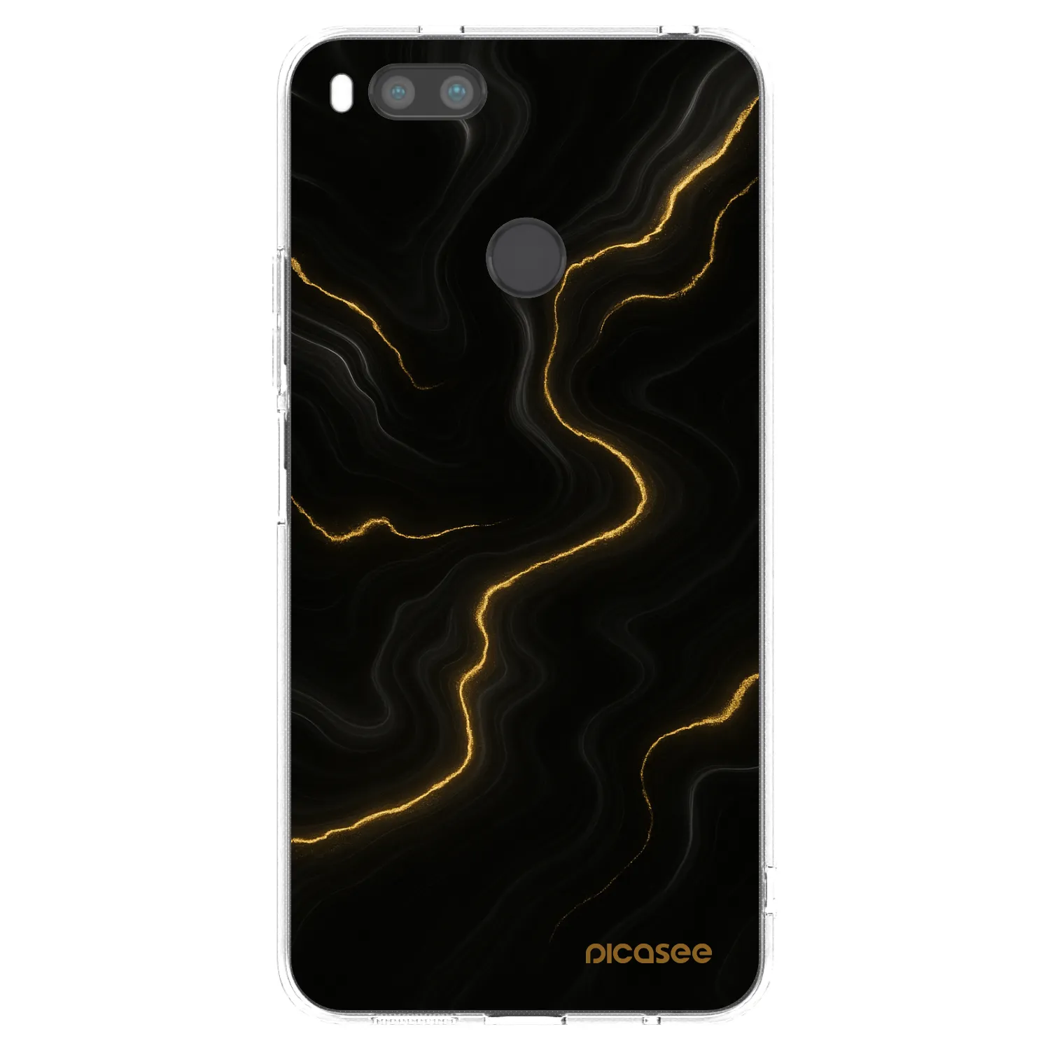 Picasee διαφανής θήκη σιλικόνης Xiaomi Mi A1 Global - Thunder