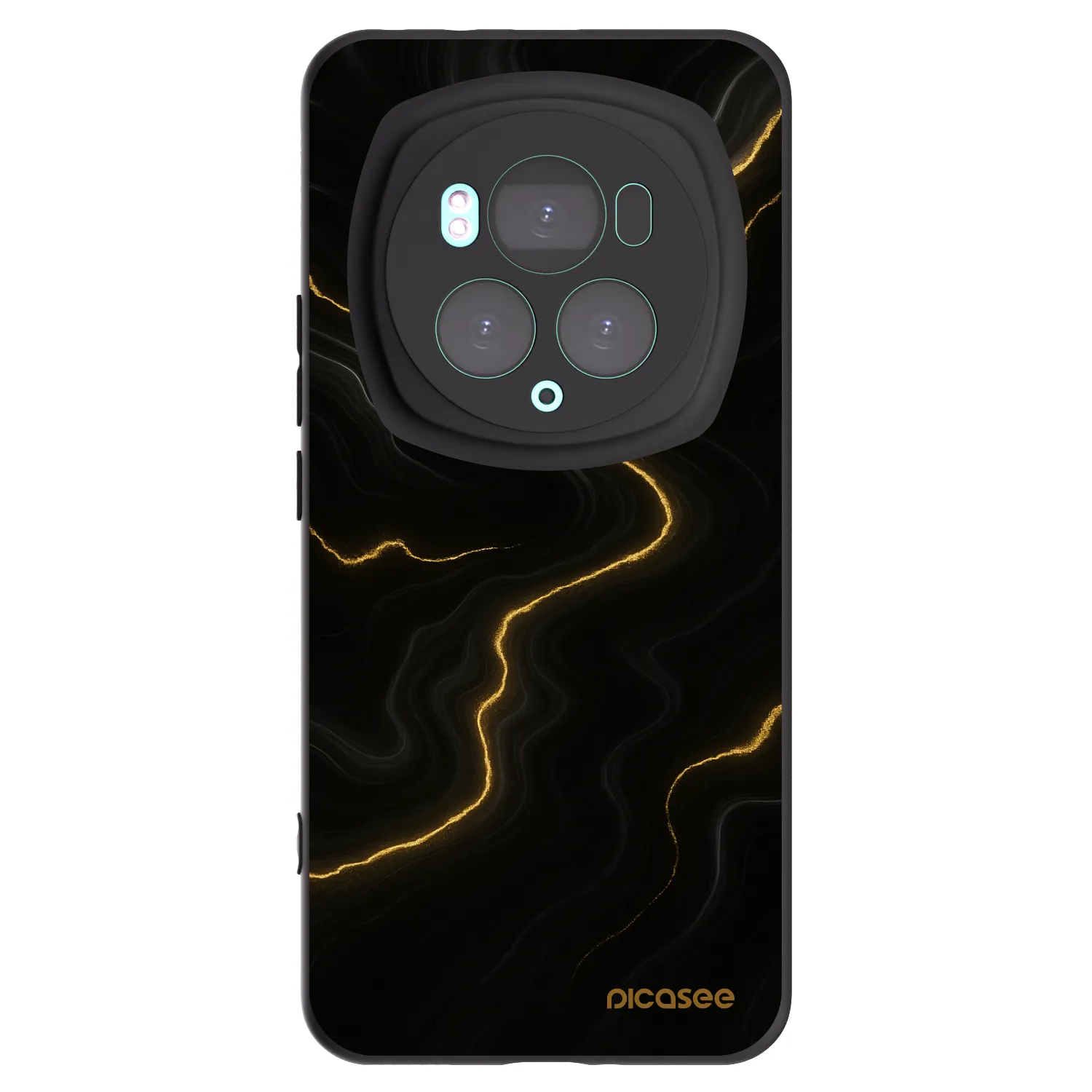 Picasee Μαύρη θήκη σιλικόνης για Honor Magic6 Pro - Thunder