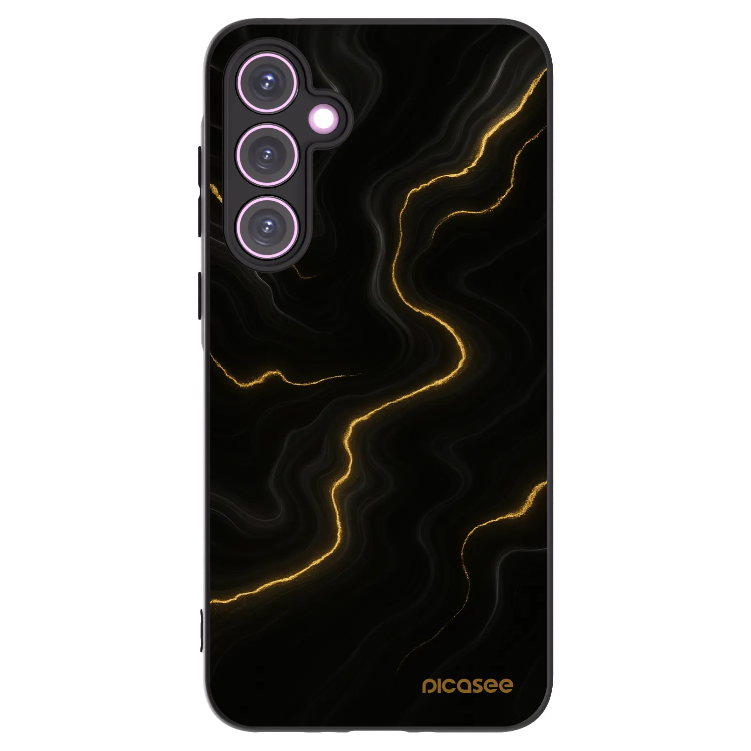 Picasee Μαύρη θήκη σιλικόνης για Samsung Galaxy A35 5G A356B - Thunder
