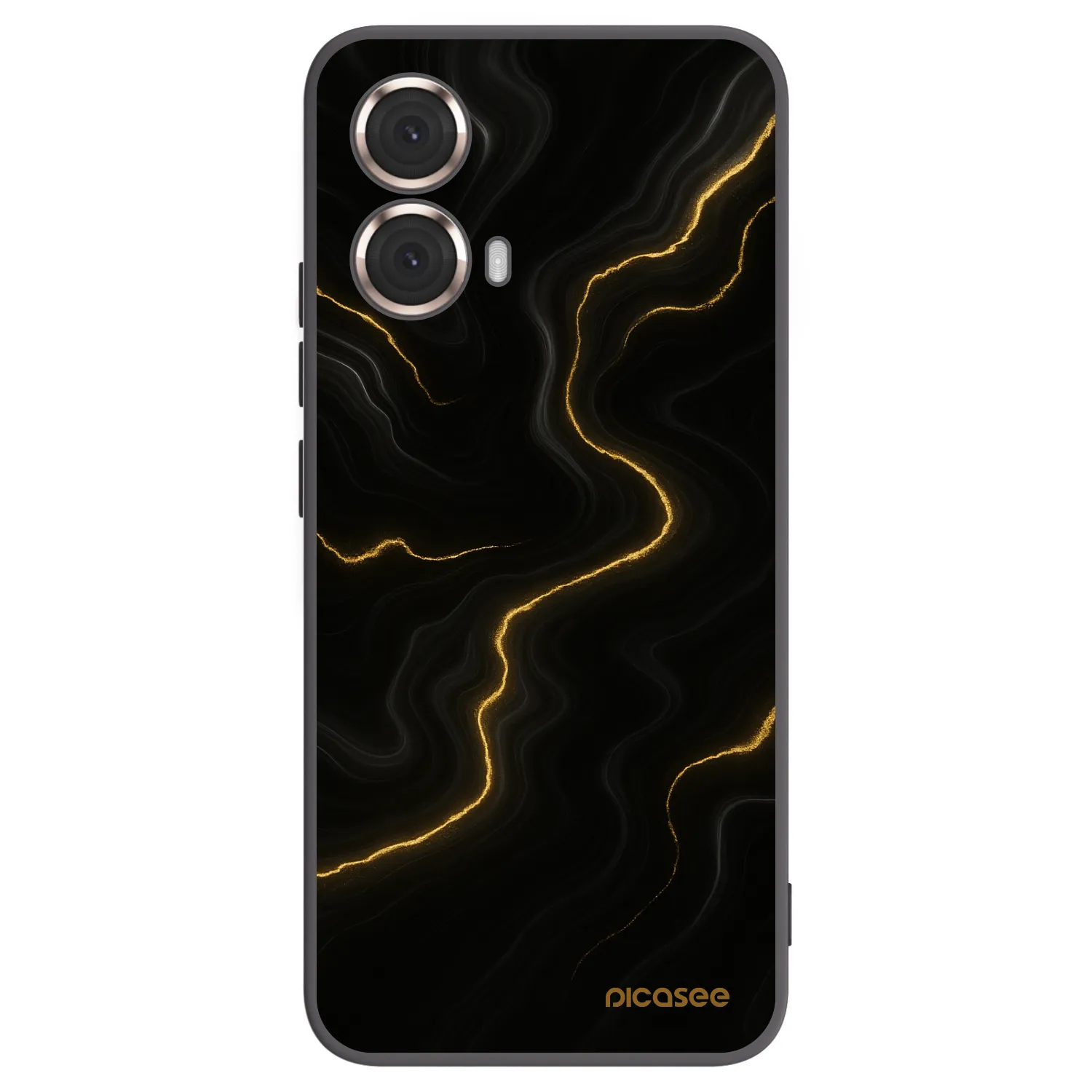 Picasee Μαύρη θήκη σιλικόνης για Motorola Moto G85 - Thunder