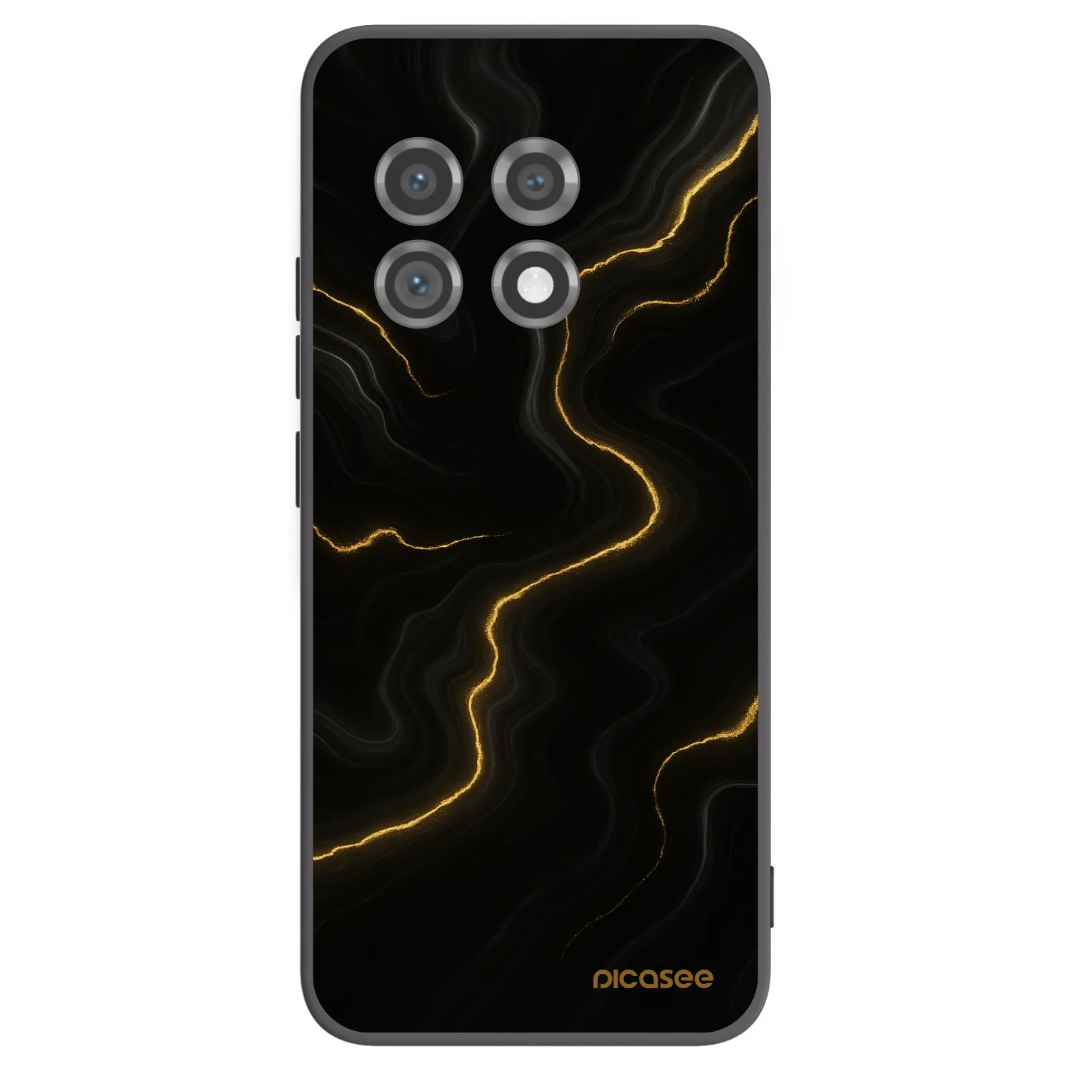 Picasee Μαύρη θήκη σιλικόνης για OnePlus 11 5G - Thunder