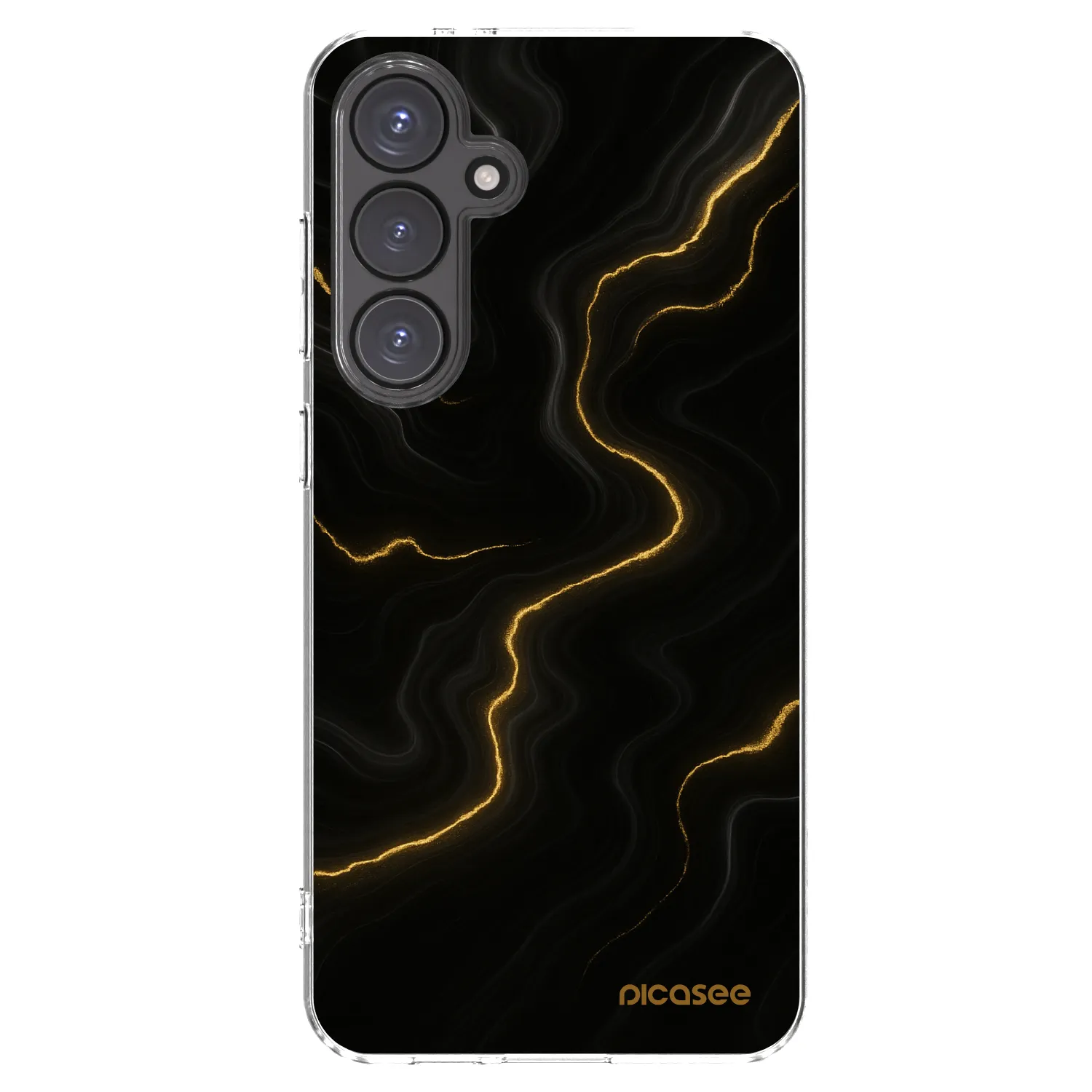 Picasee διαφανής θήκη σιλικόνης Samsung Galaxy S24 FE S721B - Thunder