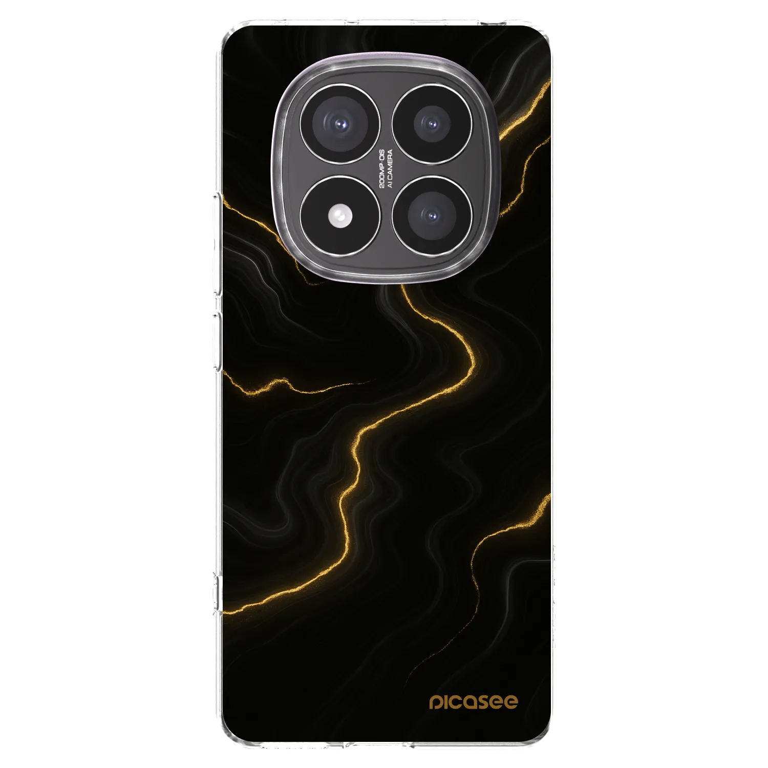 Picasee διαφανής θήκη σιλικόνης Xiaomi Redmi Note 14 Pro+ 5G - Thunder