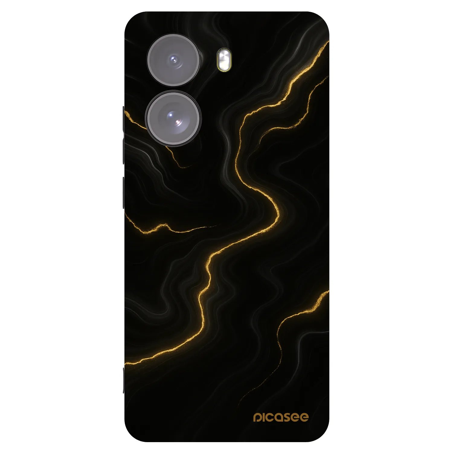 Picasee Μαύρη θήκη σιλικόνης για Xiaomi Poco X7 - Thunder