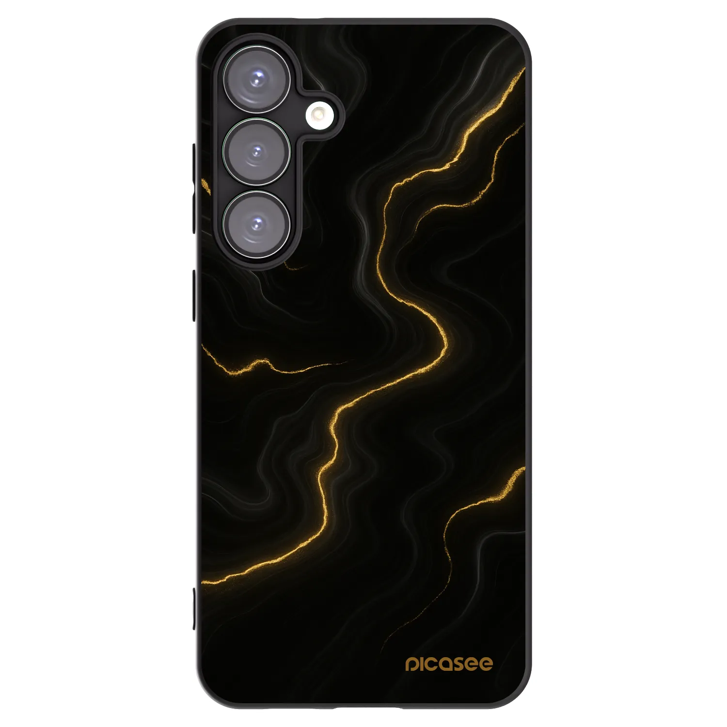 Picasee Μαύρη θήκη σιλικόνης για Samsung Galaxy S25+ 5G - Thunder
