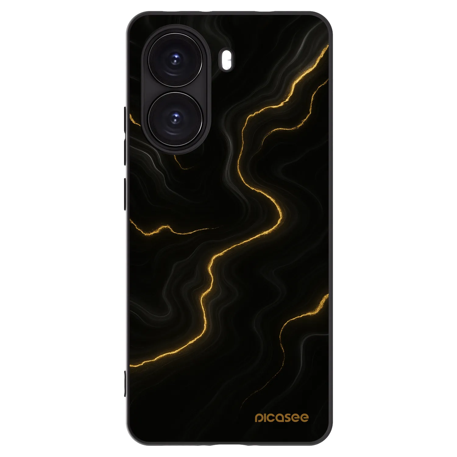 Picasee Μαύρη θήκη σιλικόνης για Xiaomi Poco X7 Pro 5G - Thunder