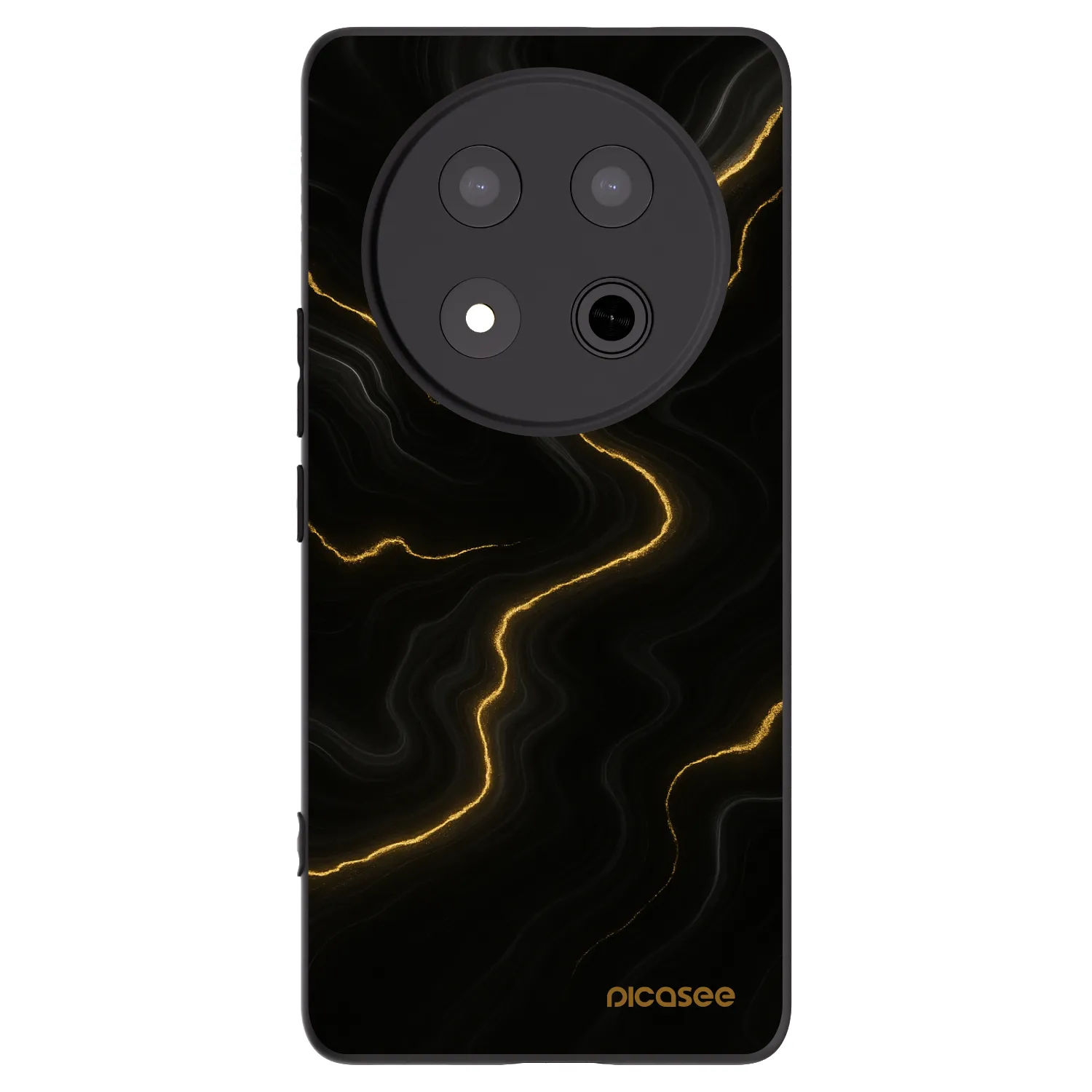 Picasee Μαύρη θήκη σιλικόνης για Honor Magic7 Lite 5G - Thunder