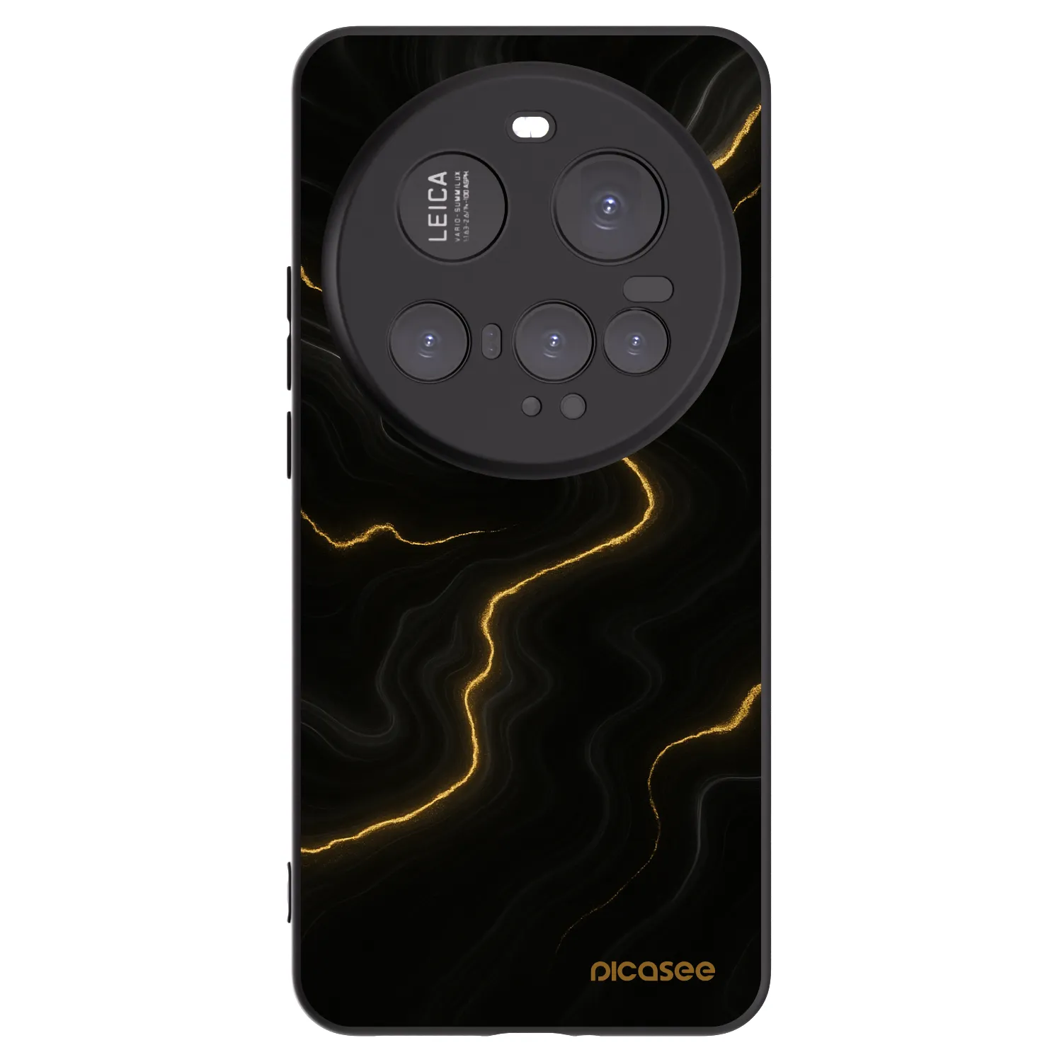 Picasee Μαύρη θήκη σιλικόνης για Xiaomi 15 Ultra - Thunder