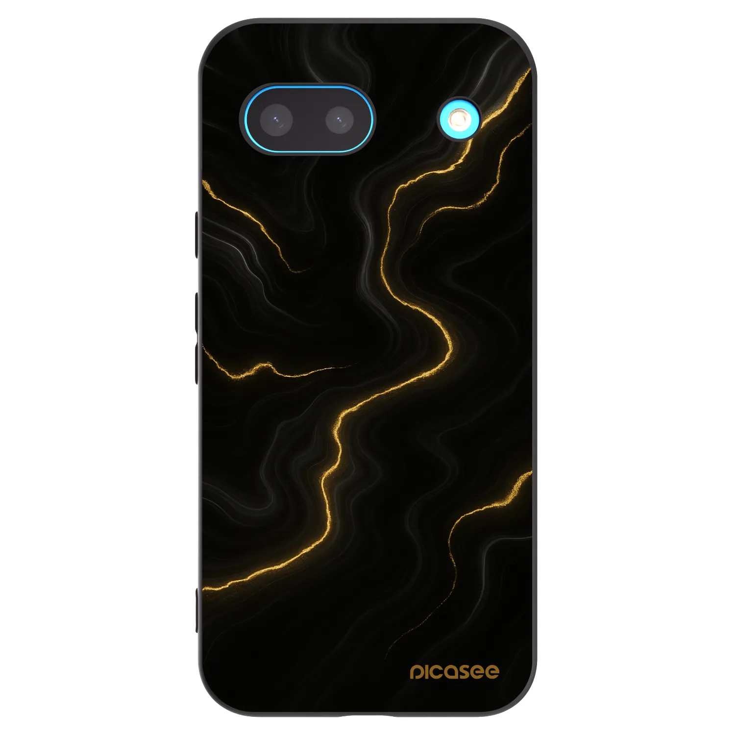 Picasee Μαύρη θήκη σιλικόνης για Google Pixel 8a - Thunder
