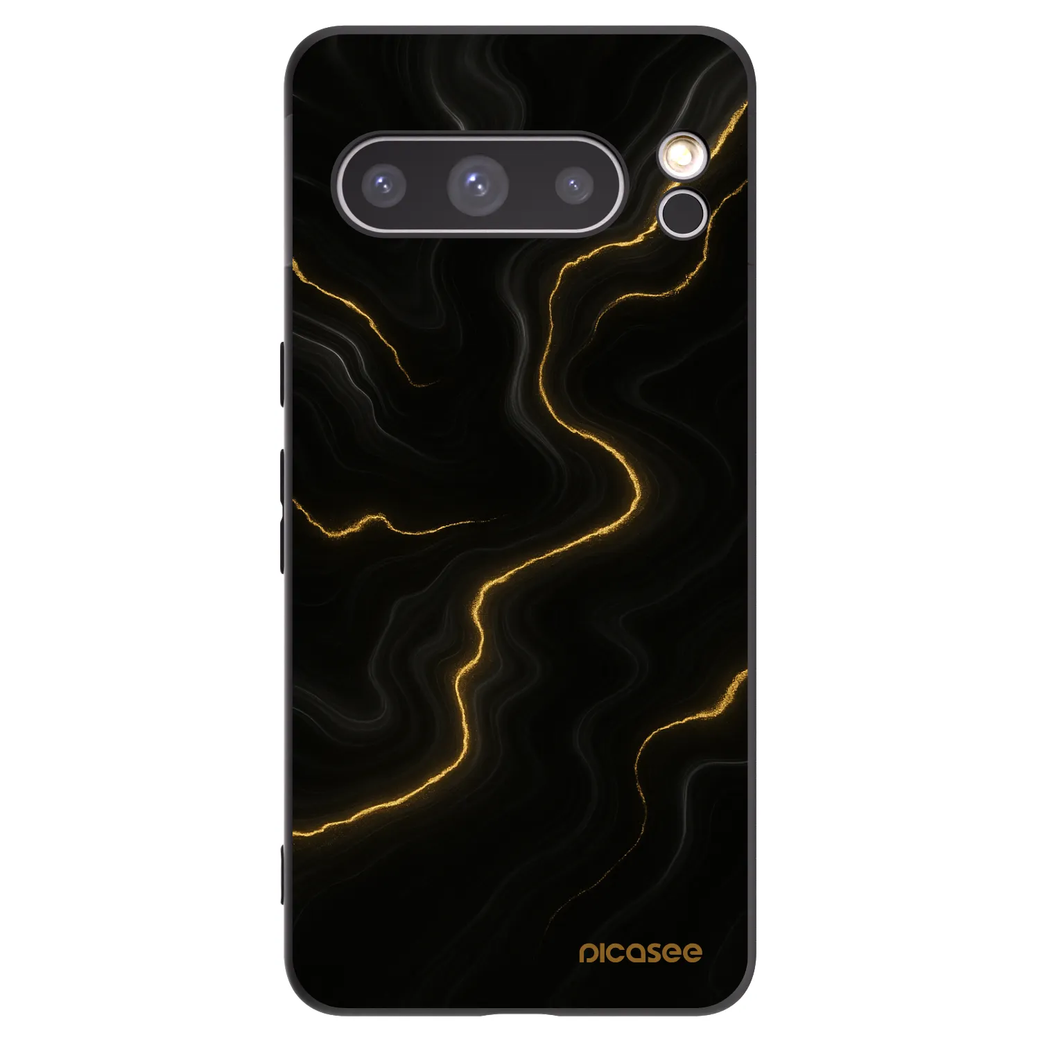 Picasee Μαύρη θήκη σιλικόνης για Google Pixel 8 Pro - Thunder