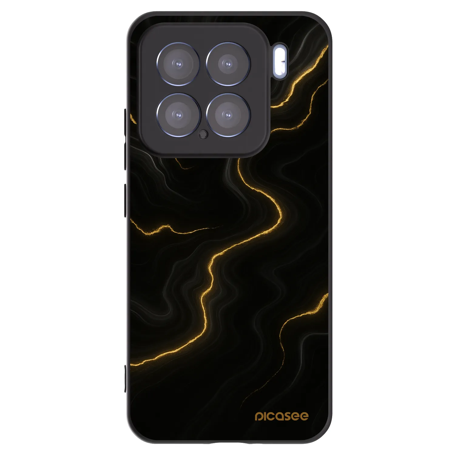 Picasee Μαύρη θήκη σιλικόνης για Xiaomi 15 - Thunder