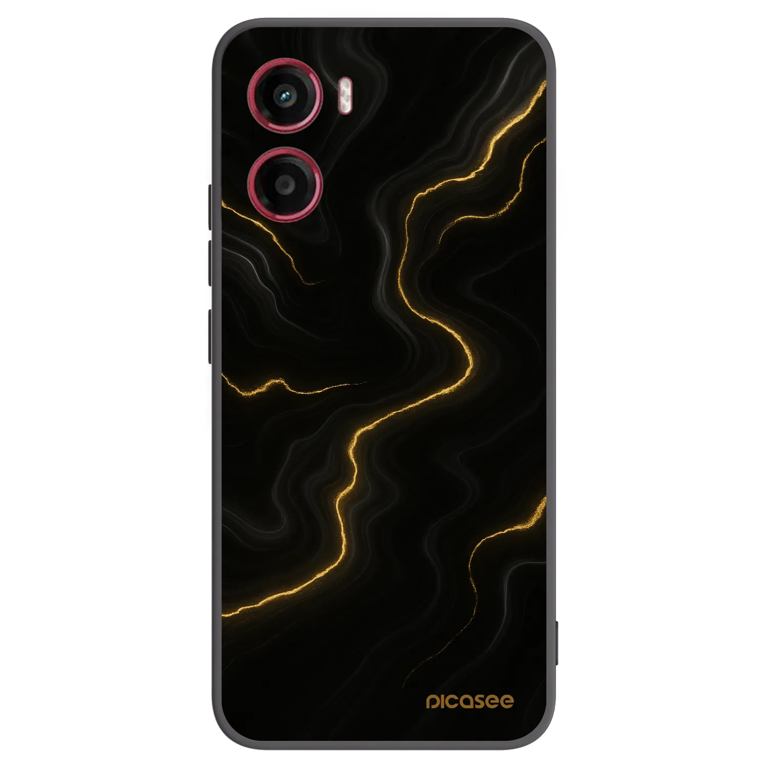 Picasee Μαύρη θήκη σιλικόνης για Motorola Moto G05 - Thunder