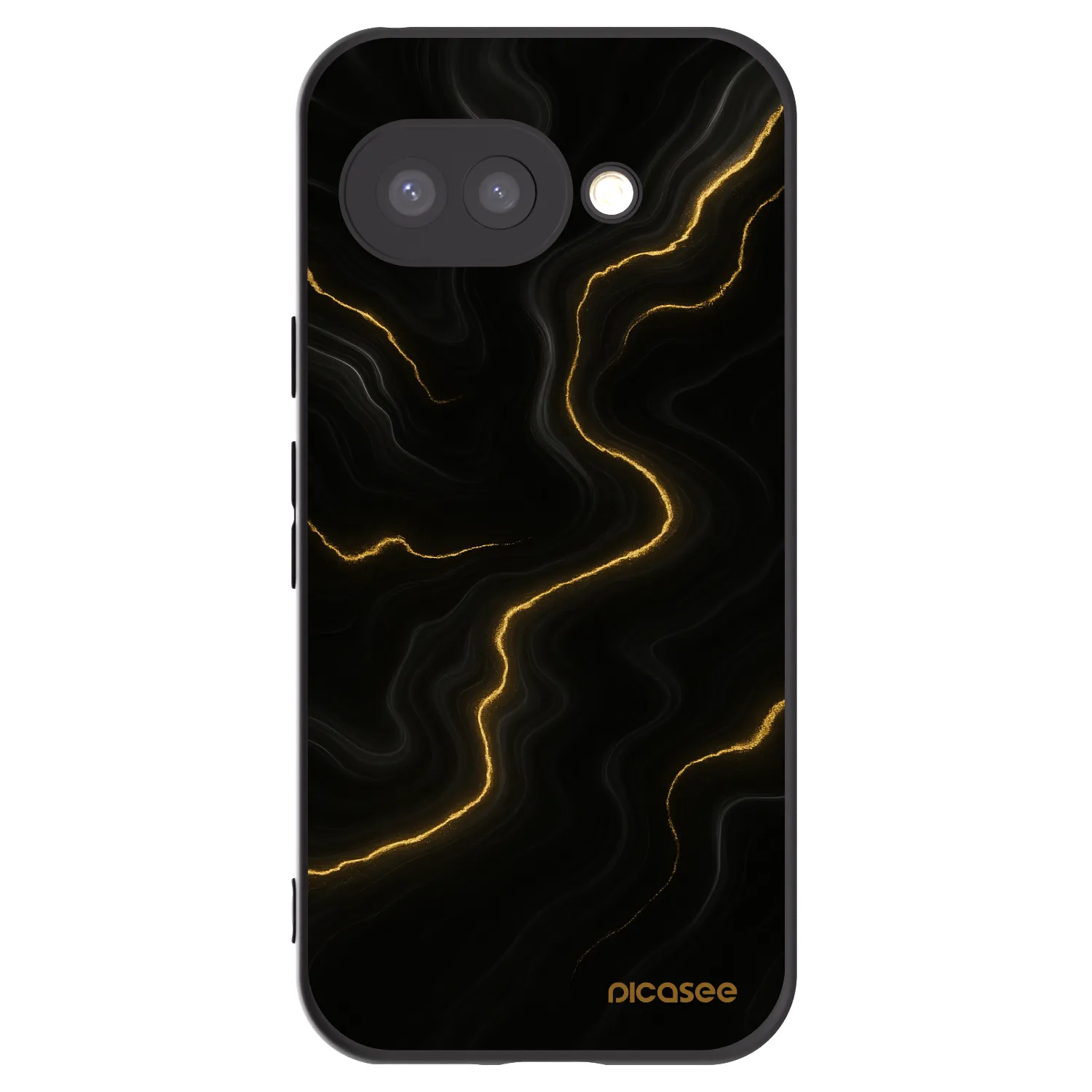 Picasee Μαύρη θήκη σιλικόνης για Google Pixel 9a - Thunder