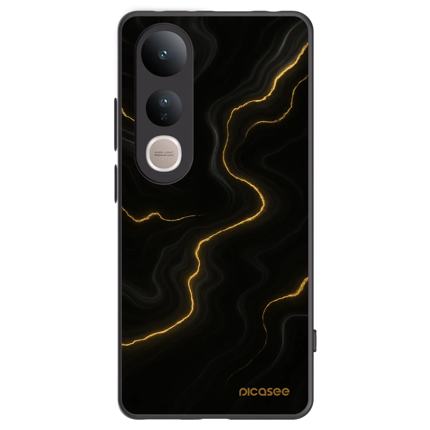 Picasee Μαύρη θήκη σιλικόνης για Vivo V50 Lite 5G - Thunder