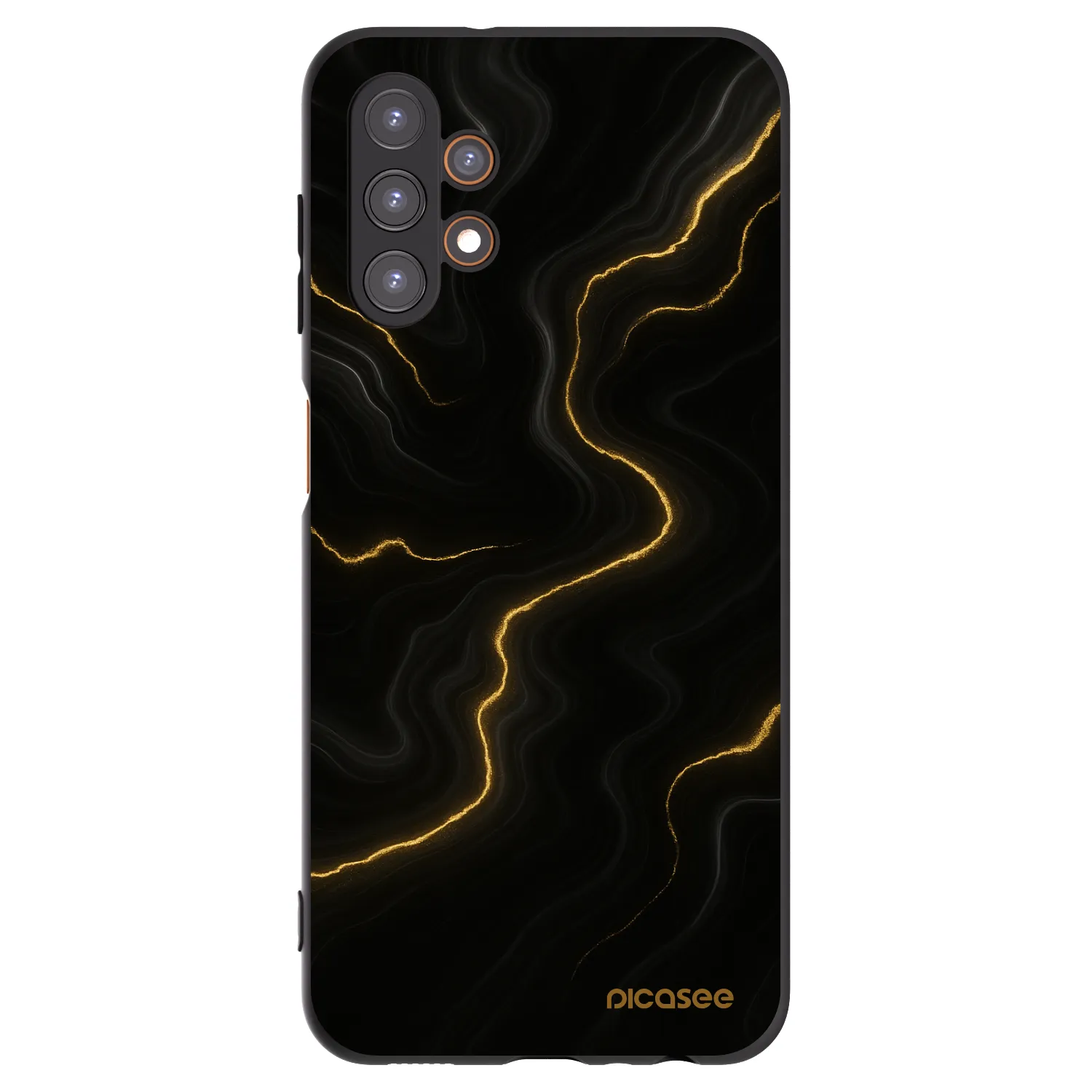 Picasee Μαύρη θήκη σιλικόνης για Samsung Galaxy A13 5G - Thunder