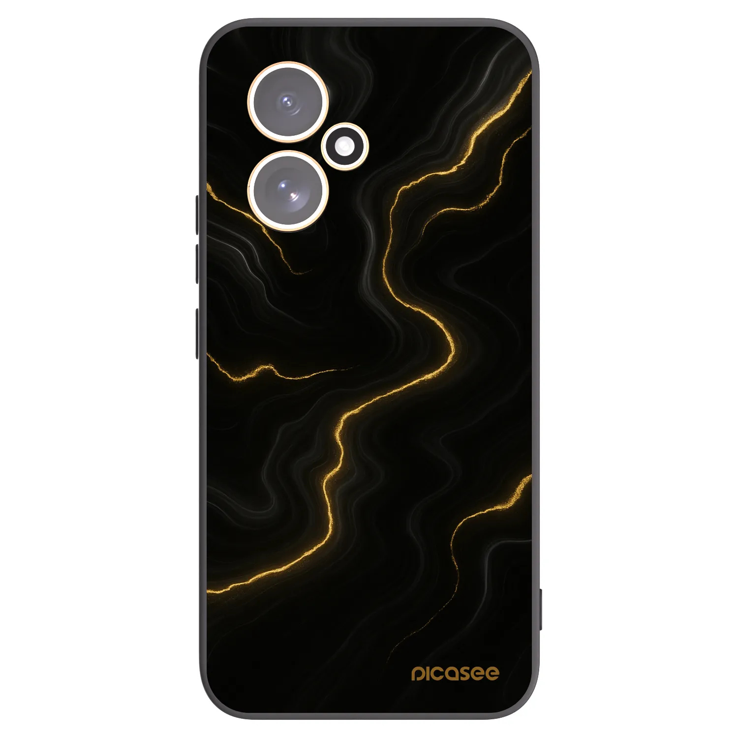 Picasee Μαύρη θήκη σιλικόνης για Honor 400 5G - Thunder