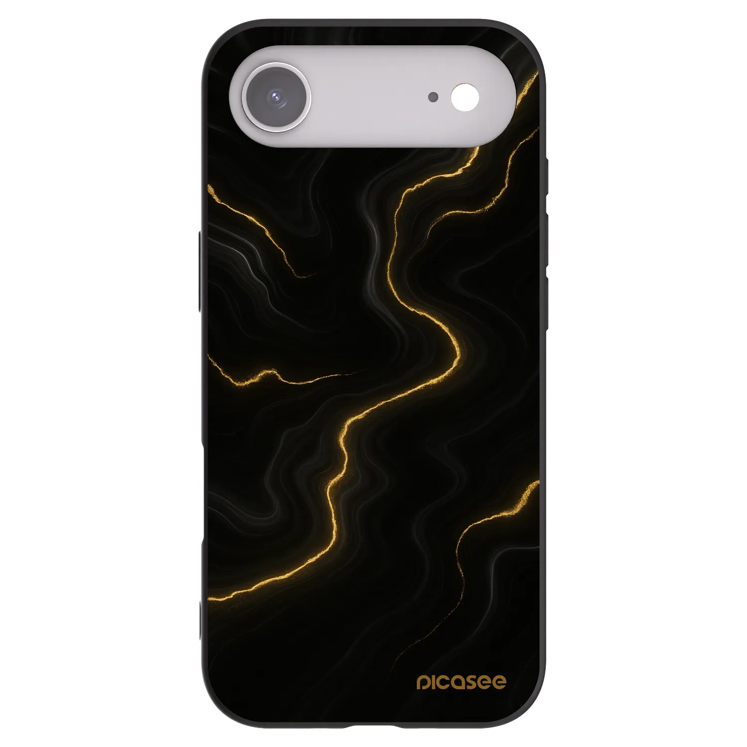 Picasee Μαύρη θήκη σιλικόνης για Apple iPhone Air - Thunder