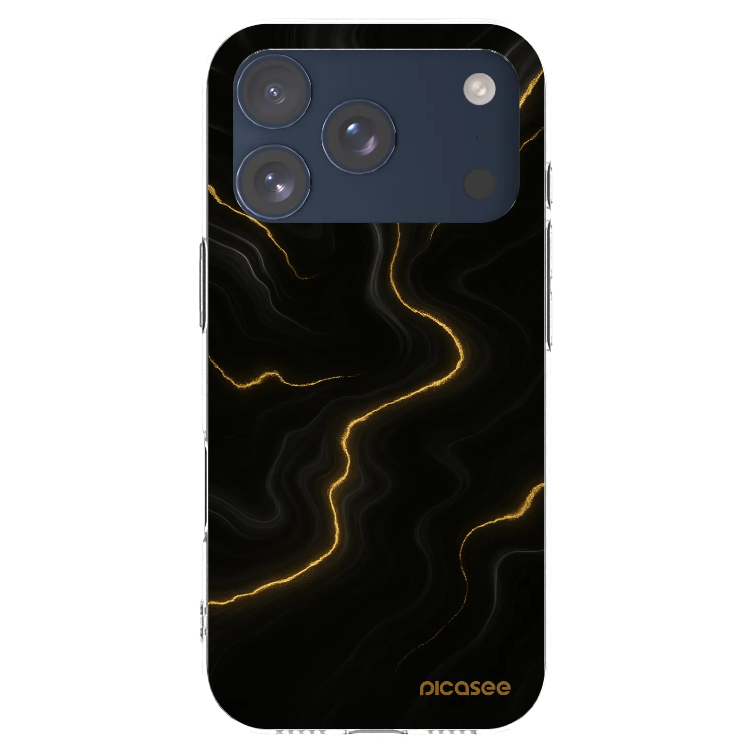 Picasee διαφανής θήκη σιλικόνης Apple iPhone 17 Pro - Thunder